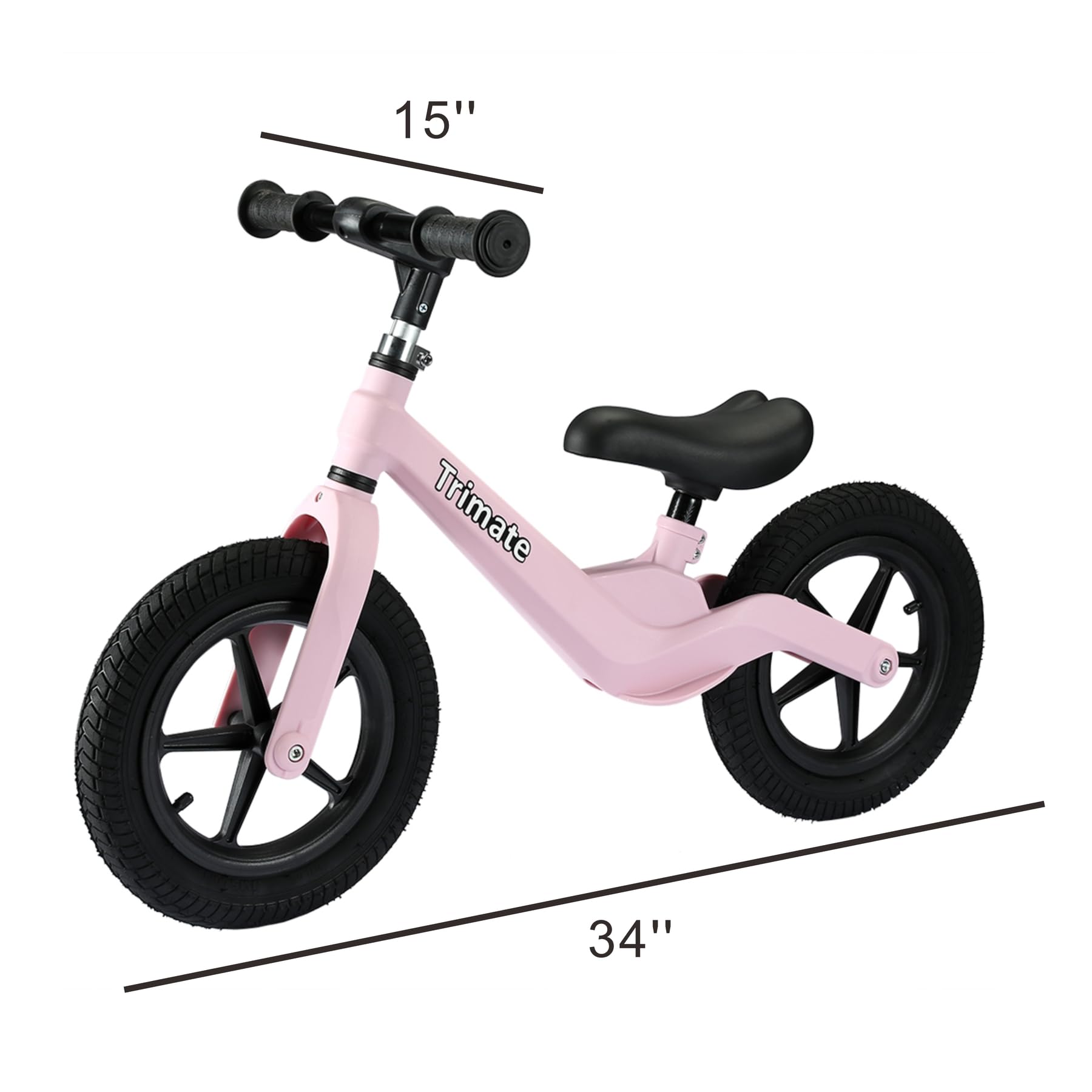 Amazon.co.jp: Trimate 幼児用バランスバイク ピンク ペダルなし