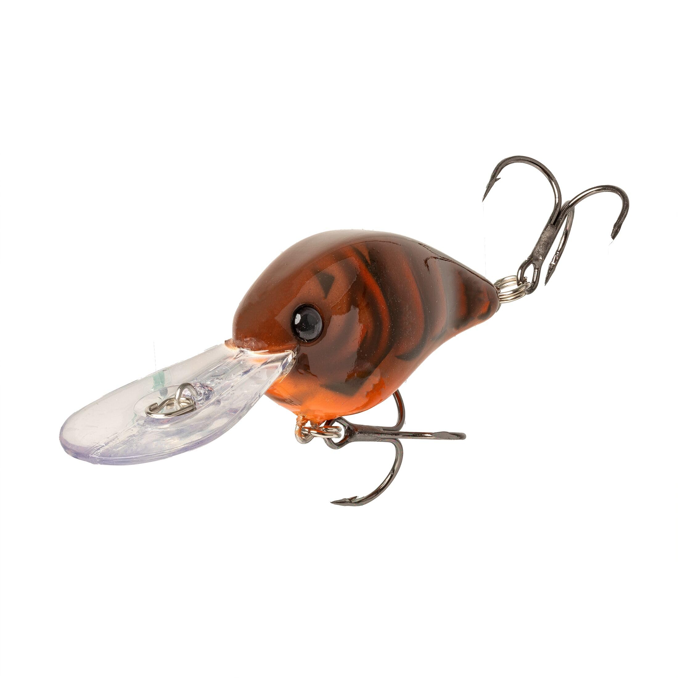 Strike King (HCKVD1.5F-587) KVD 1.5 Flat Side Fishing Lure, Medium-Diving Crankbait, Silent Hunting Action, 3/8-Ounce, Dives to 8-Feet, Size 3 Treble Hooks, Brown Gourd