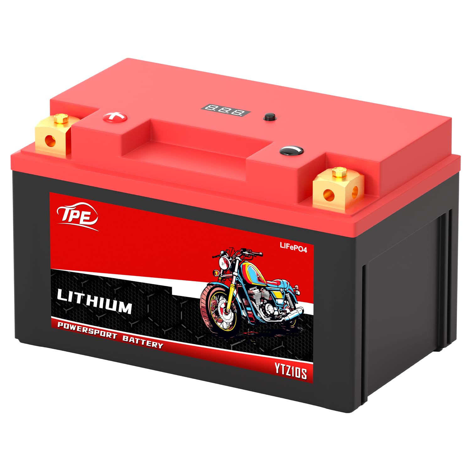 TPE Lithium YTZ10S-BS 12V 4AH 400CCA Motorcycle Battery Powersport Battery for ATV, Jet Ski, Scooter, PWC & More