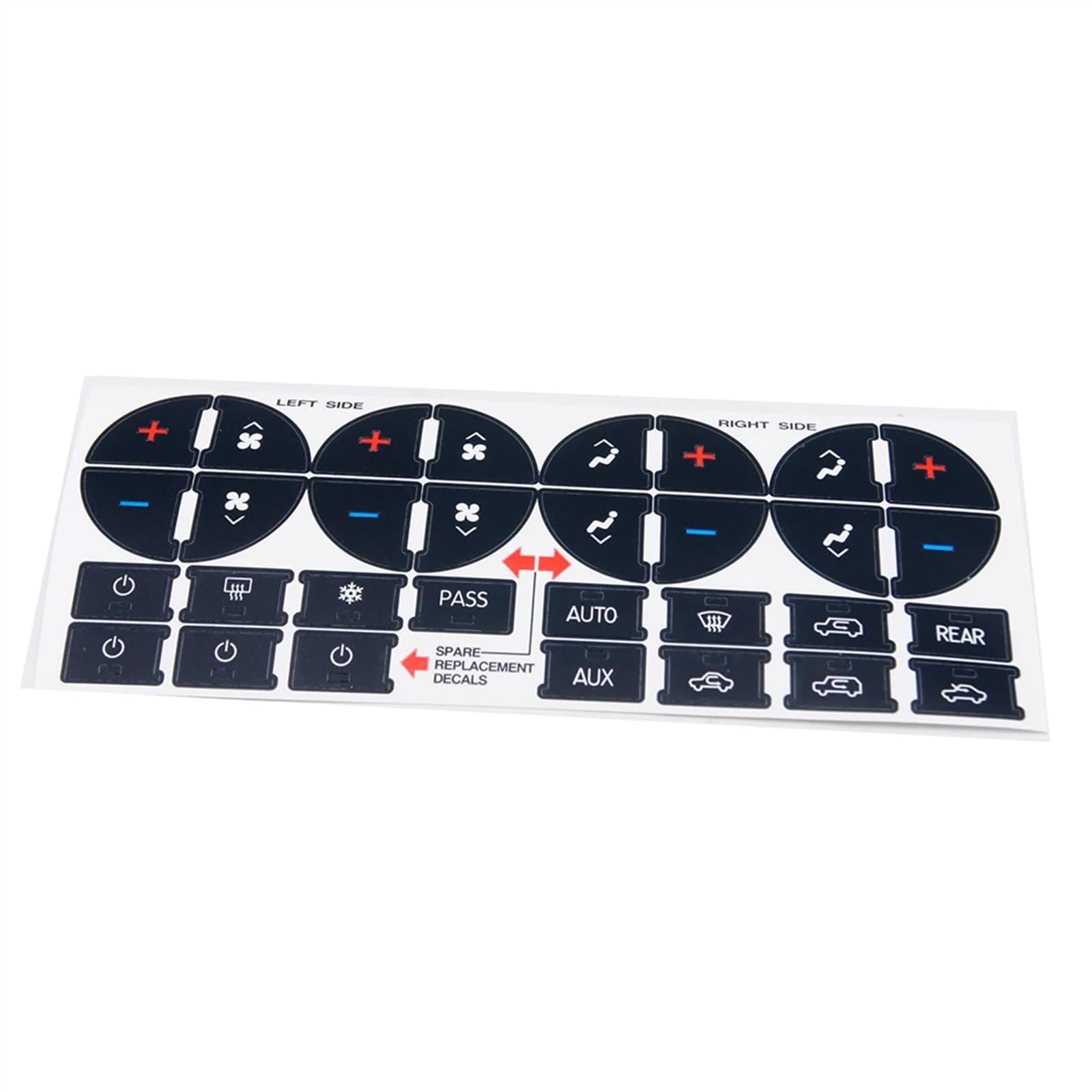 Car Switch Stickers Compatible With Chevy For Silverado LT LTZ 2007 2008 2009 2010 2011 2012 2013 Button Sticker Dash Button Repair Kit Interior Accessories
