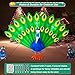 SEASONBLOW 7 Ft Long Christmas Inflatable Peacock Decorations, LED Light Christmas Inflatable Tail Spread Peacock for Xmas Lawn Yard Garden Home Indoor Outdoor
