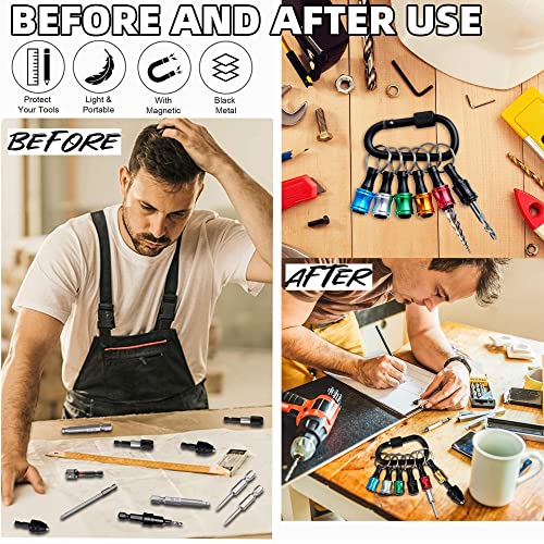 Aoebwpwi AOEBWPWI2022 Upgrade,Push To Unlock,18Pcs 1/4 Inch Hex Shank Aluminum Alloy Screwdriver Bits Holder Light-Weight Quick-Change Extension Bar Keychain Drill Screw Adapter Change Portable Tools & Home Improvement thumb #2