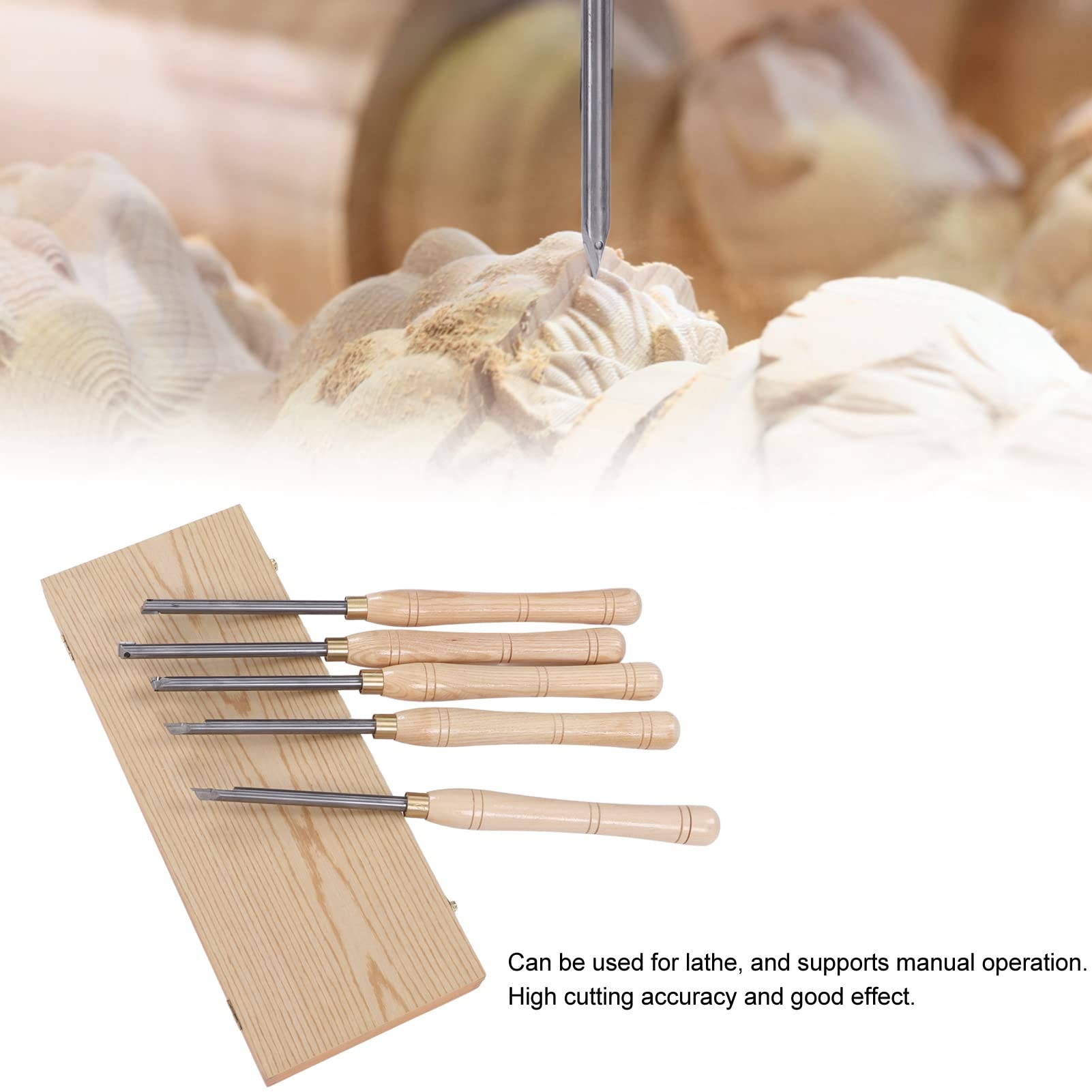 Herramienta De Torneado De Madera, Cincel De Torno De Carburo, Mango De Madera De Tamaño Completo Para Carpinteros Y Escultores
