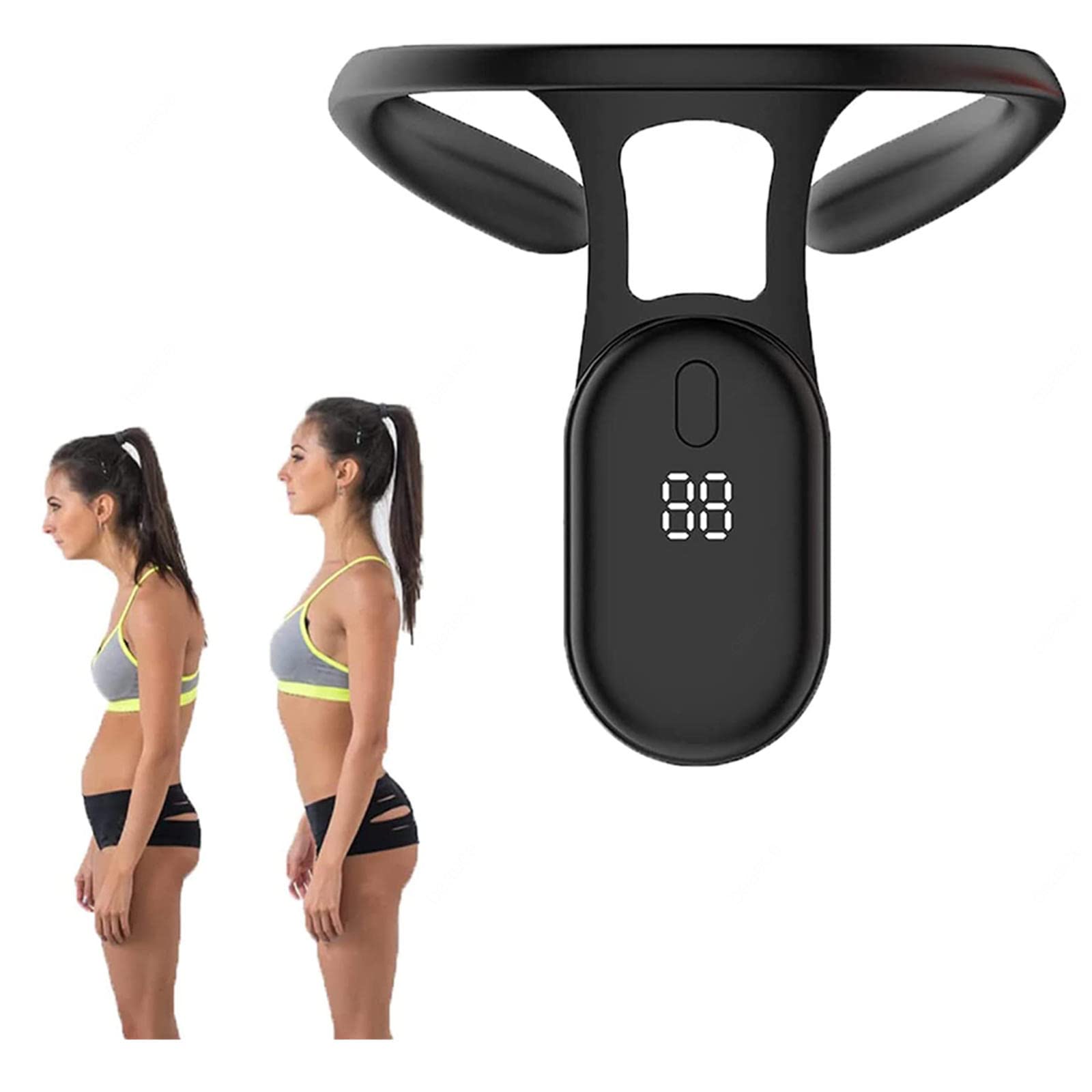 ERTDDE Posture Corrector With Sensor, Vibration Reminder Posture Correction Back Support Training, Used For Body Correction,Black