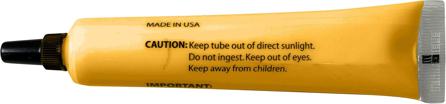 Sherco-Auto 12 Tubes Yellow Torque Seal - Tamper Proof Cross Check Repair & Maintenance Warranty Torque Marker - 1.8 Oz Squeeze Tube Indicator for Bolts & Fasteners - Made in USA