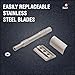 PEARL Premium Shaving Double Edge Safety Razor for Men- Semi Slant Stainless Steel | Triple Plating, Gift Kit | Efficient & Gentle Shave for Thick, Wiry Hair Sensitive Skin | L-65 Semi Slant DE Razor