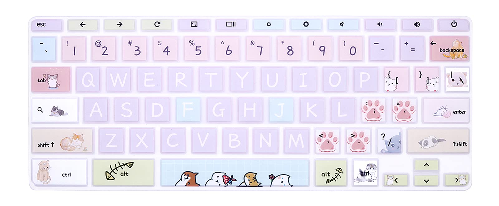 WYGCH Silicone Keyboard Cover for Acer Chromebook Spin 11 311 CP311 511 512/Chromebook 11 CB3-131 CB3-132 CP311 C738T CB5-132T/Chromebook Spin 713