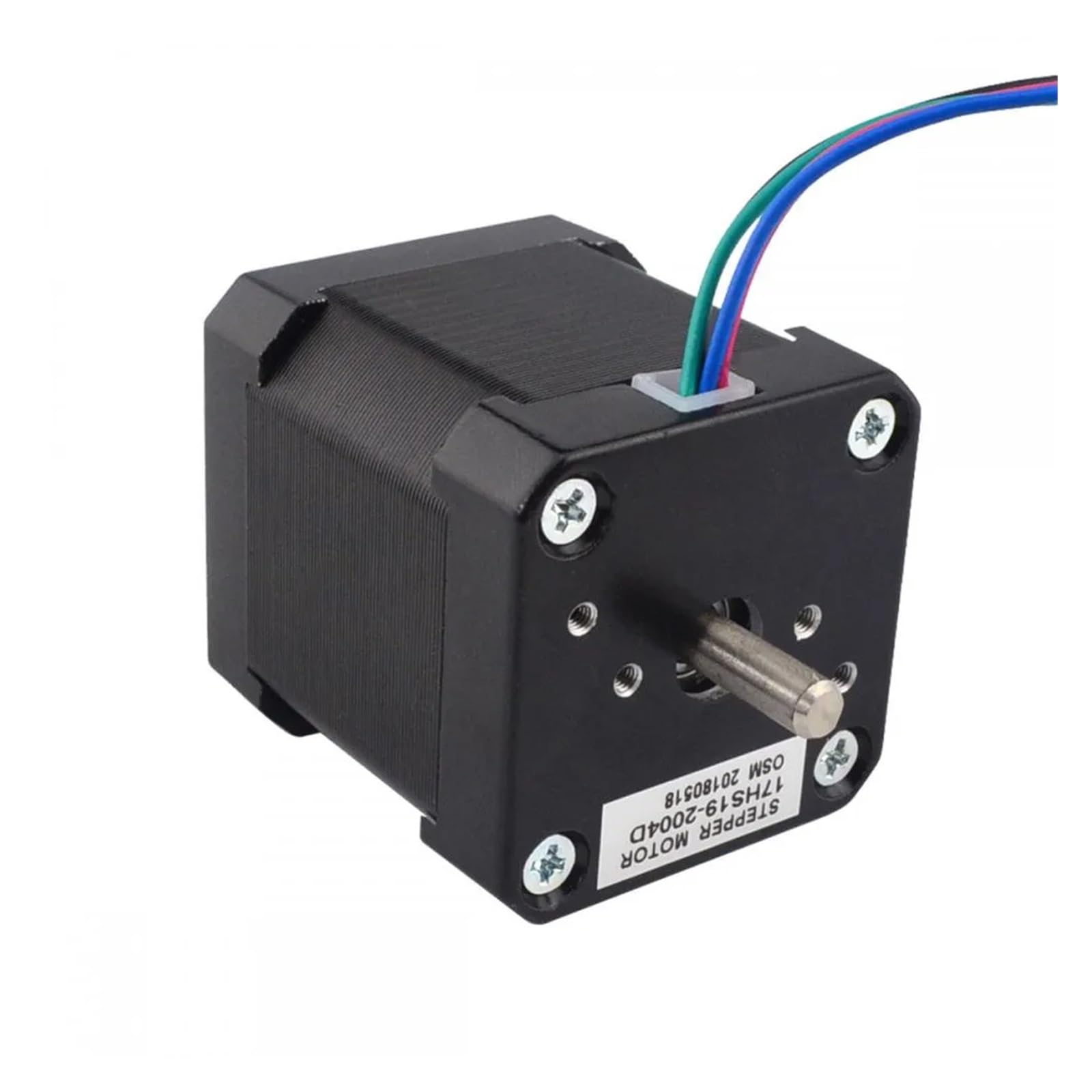 motor paso a paso Motor paso a paso Nema17 de doble eje, 4 conductores, 48 ​​mm, 59 Ncm (83,78 oz.in), 2 A, Nema 17, for impresora 3D, fresadora y grabadora CNC