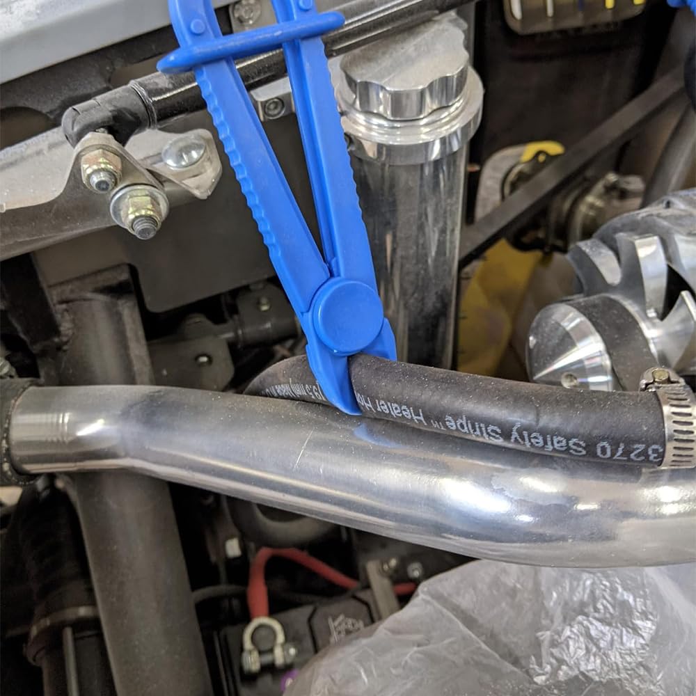 Juego de 9 pinzas para abrazaderas de manguera y 6 pinzas para manguera de coche, abrazadera de abrazadera de abrazadera de manguera de coche, abrazadera de collar, abrazadera (azul)