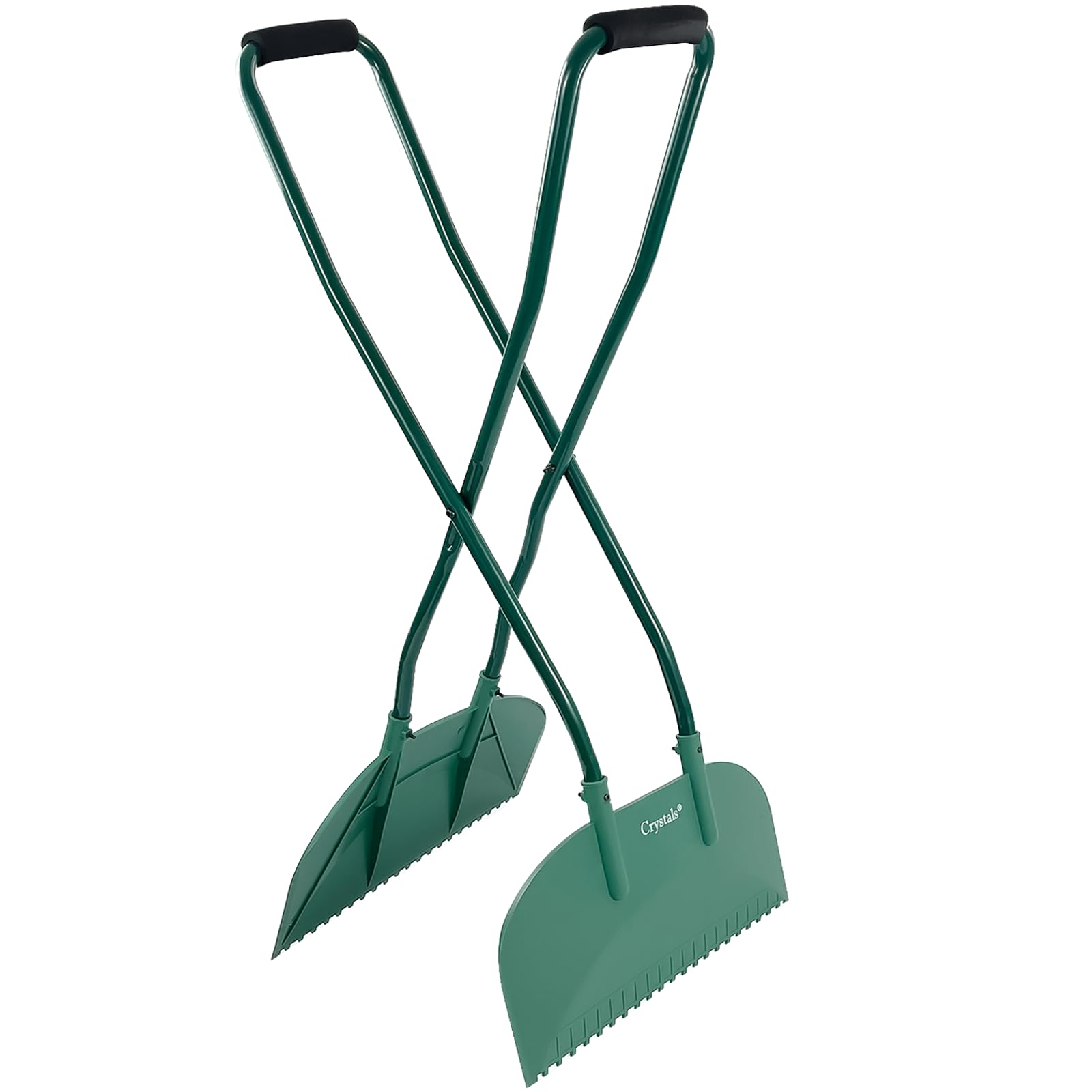 Crystals Leaf Grabber Long Handled - Heavy Duty Leaf Picker Garden Grabber for Gathering Leaves, Grass Cuttings - Garden Rake Tool Set | Leaf Collector Grabber | 500L Garden Bag