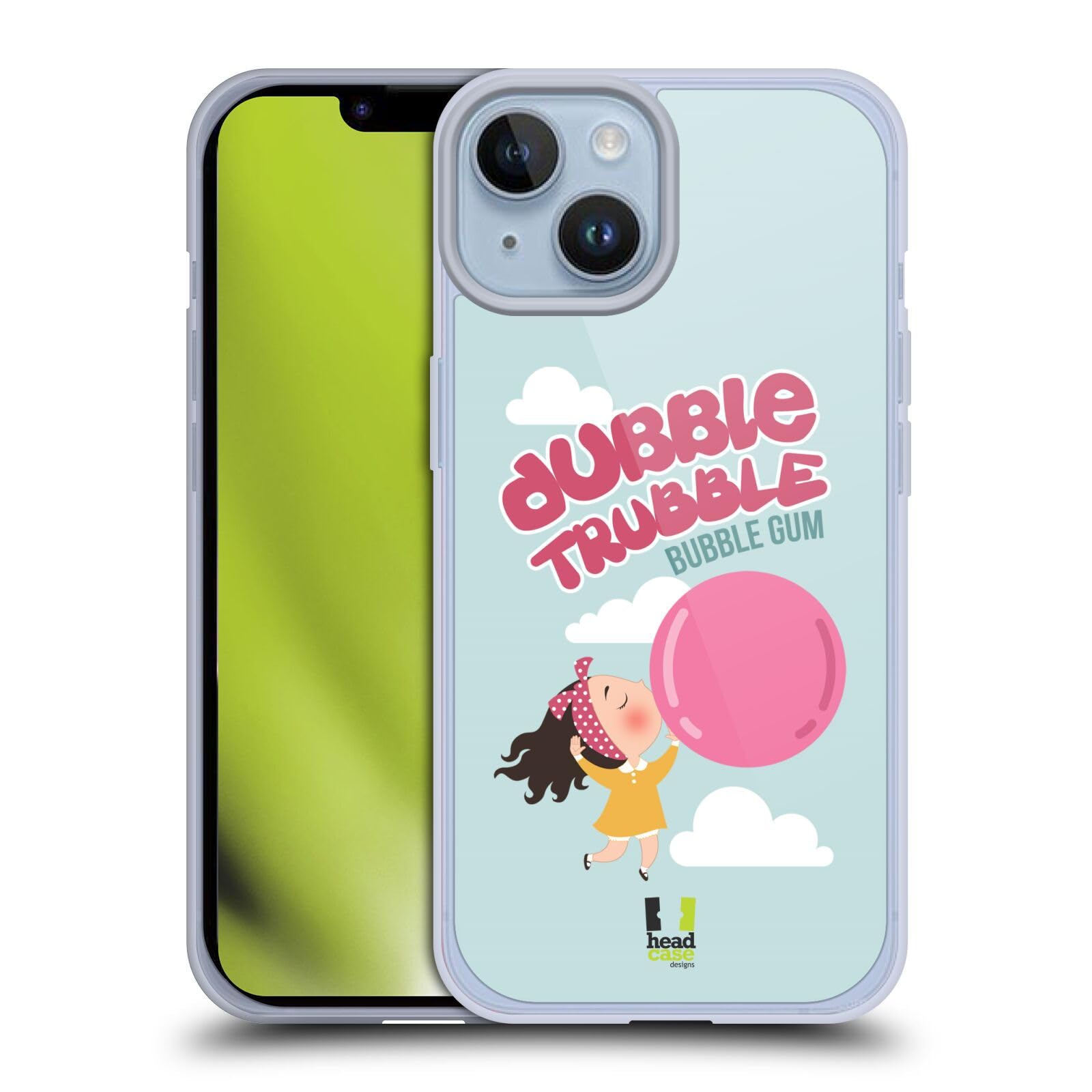 Head Case Designs Dubble Trubble Bubble Gum Vintage Ads Series 2 Soft Gel Case Compatible with Apple iPhone 14
