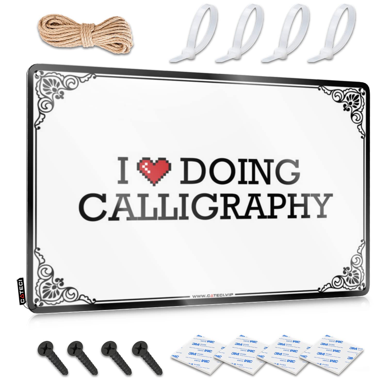 I Love Doing Calligraphy Patriotic Work - Cool Wall Art Accessories Hanging Wall Decor(20X30CM)
