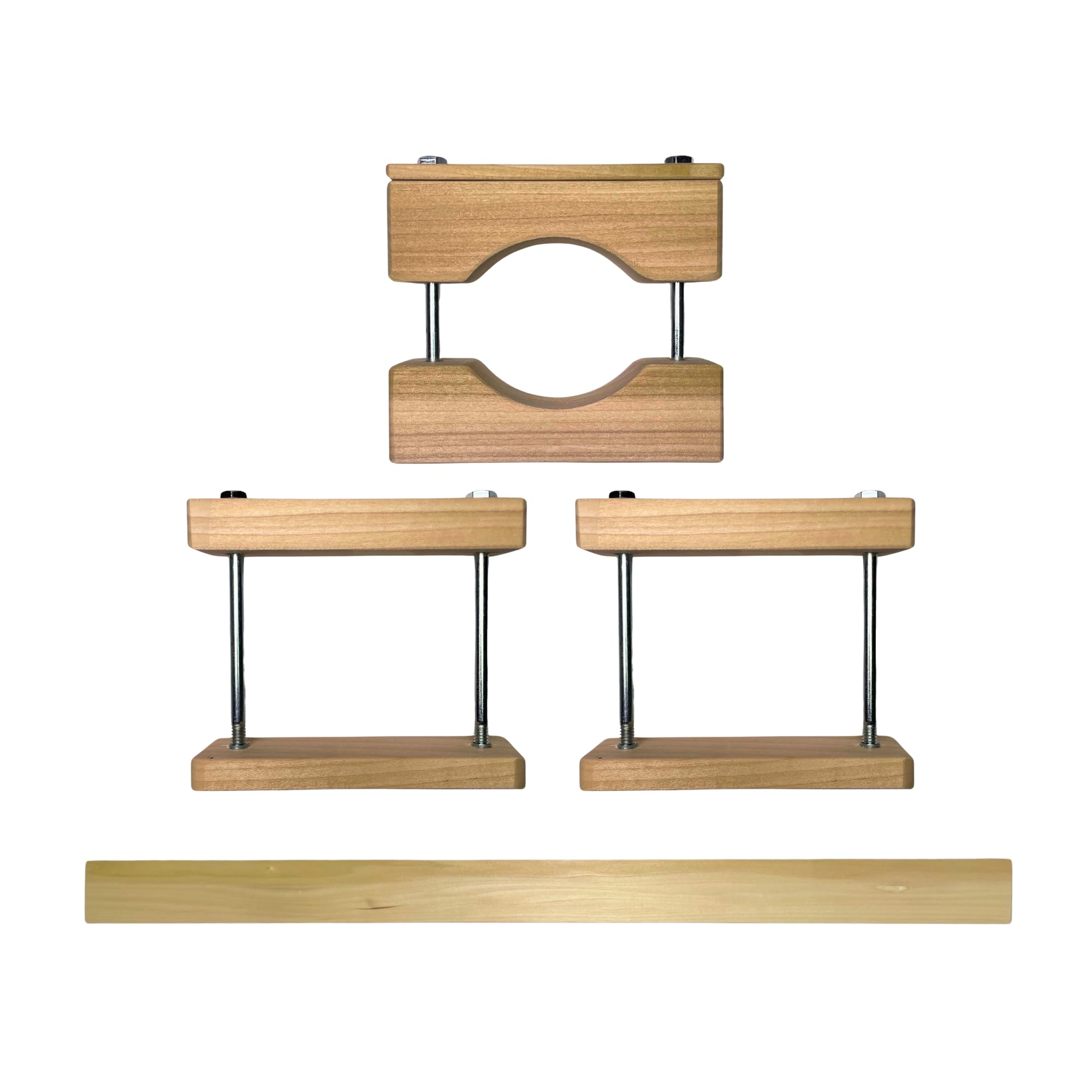 Cardinal Gates Gate Installation Kit - 36 Inch Stairway Banister Clamp - Hole & Adhesive Free - Fits Round or Square Profiles - Compatible with