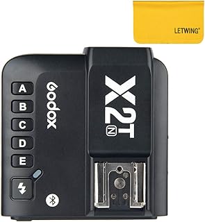 Godox X2T X2T-N TTL 2.4G Wireless Flash Trigger with Bluetooth New for AD200 V1-N V860II-N TT685N Compatible for Nikon Camera i-TTL (X2T-N)