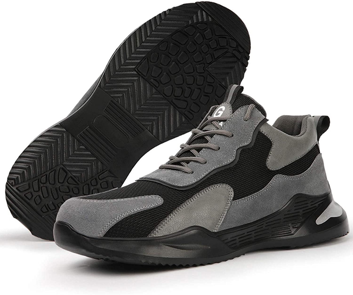 Safety Shoes Work Shoes,Steel Toe Work Shoe Men Women Trainers Shoes Puncture-Proof Safety Shoes Steel Toe Cap Trainers Lightweight Work Safety Sneakers Light Breathable Industrial & Construction Shoe