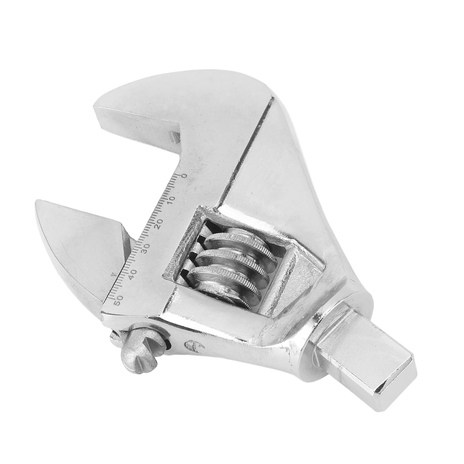 Głowica klucza nastawnego |Kwadratowy port 14x18mm dla łatwego montażu |Głowica klucza skrętnego ze stali stopowej do dokręcania/odkręcania/konserwacji (0‑48mm / 0‑1.9in)