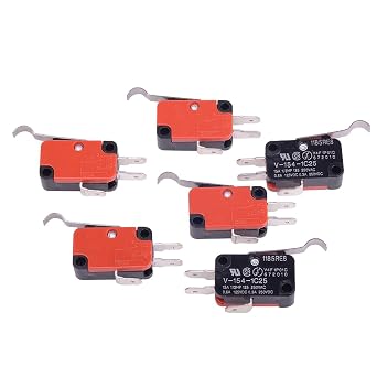 6 قطع V-154-1C25 Micro Limit Switch Momentary SPDT Snap Action Pack of 6 CYT1080