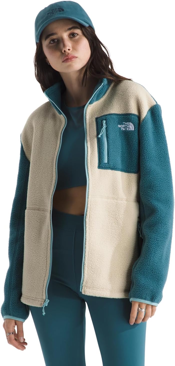 THE NORTH FACE Women's Yumiori Full Jacket | Lightweight Fleece Coat with Embroidered Logo, Zip Pockets & Binding at The Cuffs & Hem