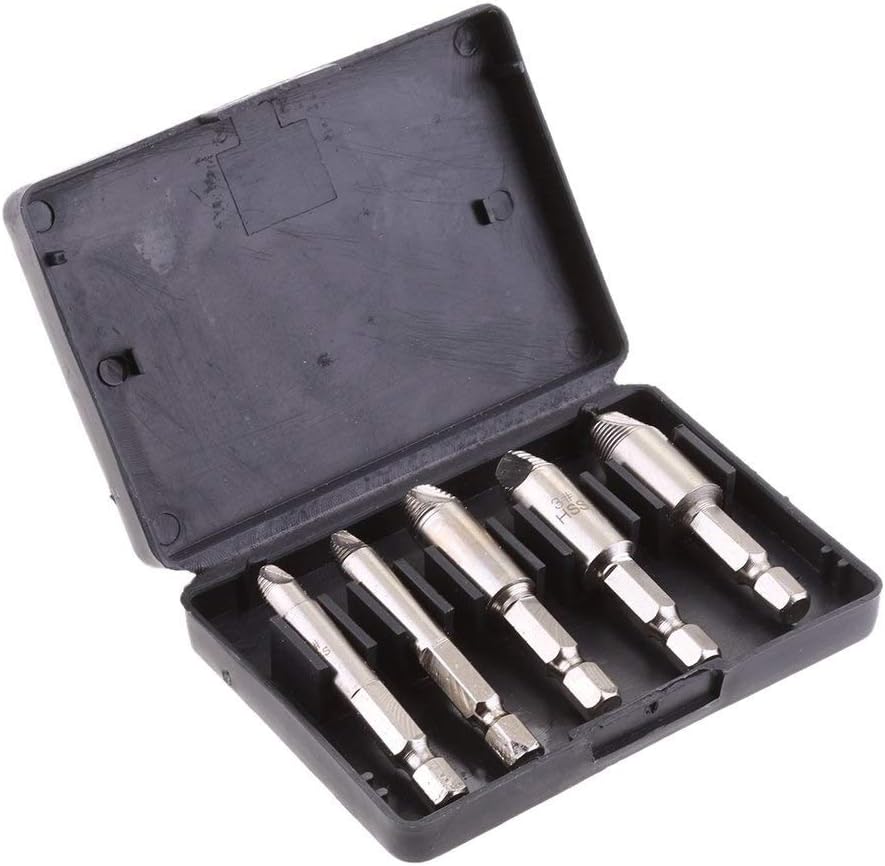 Longjuan C 素晴らしい品質 六角軸 抽出ねじを外すにはドリル工具の5つの小品 穴あけ 陶器 Longjuan C 素晴らしい品質 六角軸 抽出ねじを外すにはドリル工具の5つの小品 穴あけ 陶器