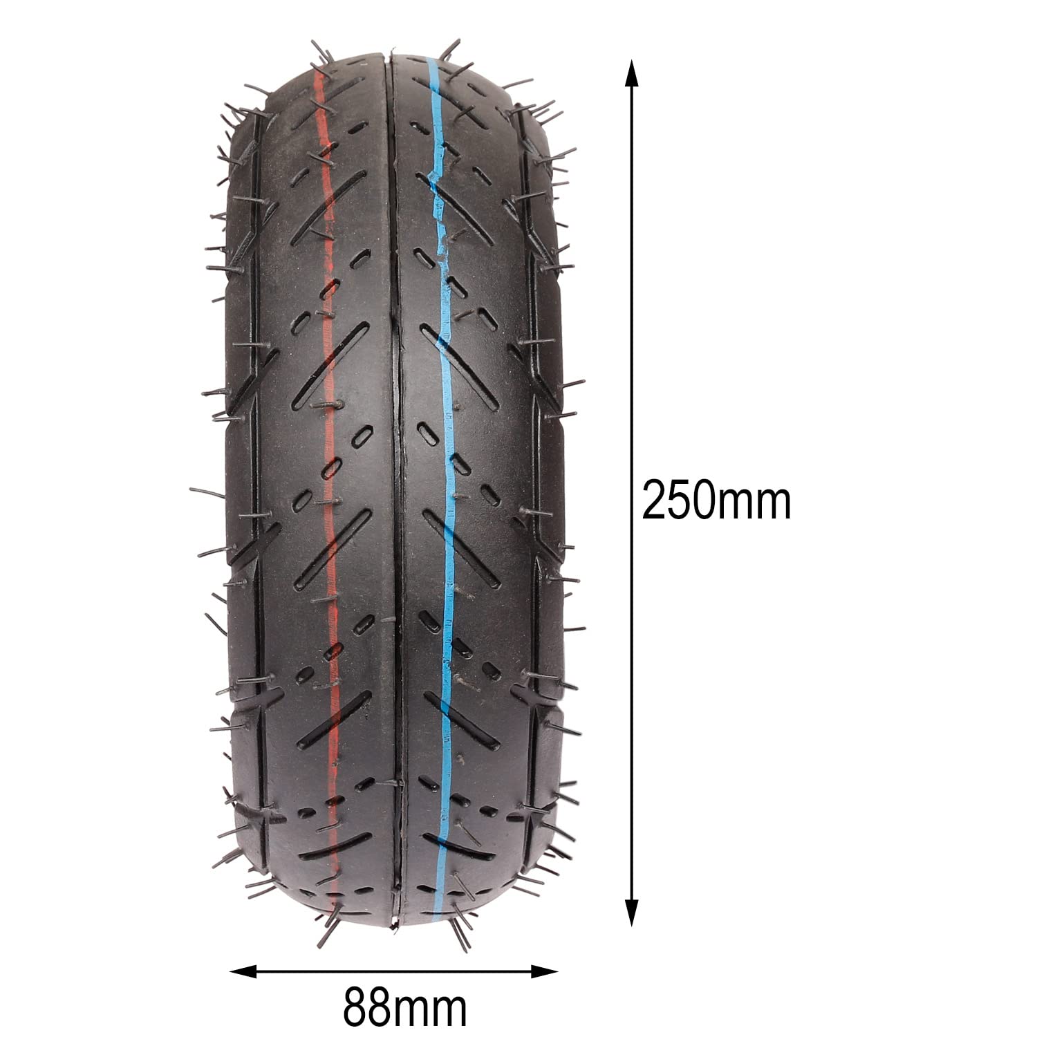 1x Reifen + 1x Schlauch (Größe 10x3.50-4) für Mach1 Benzin & Elektro Scooter
