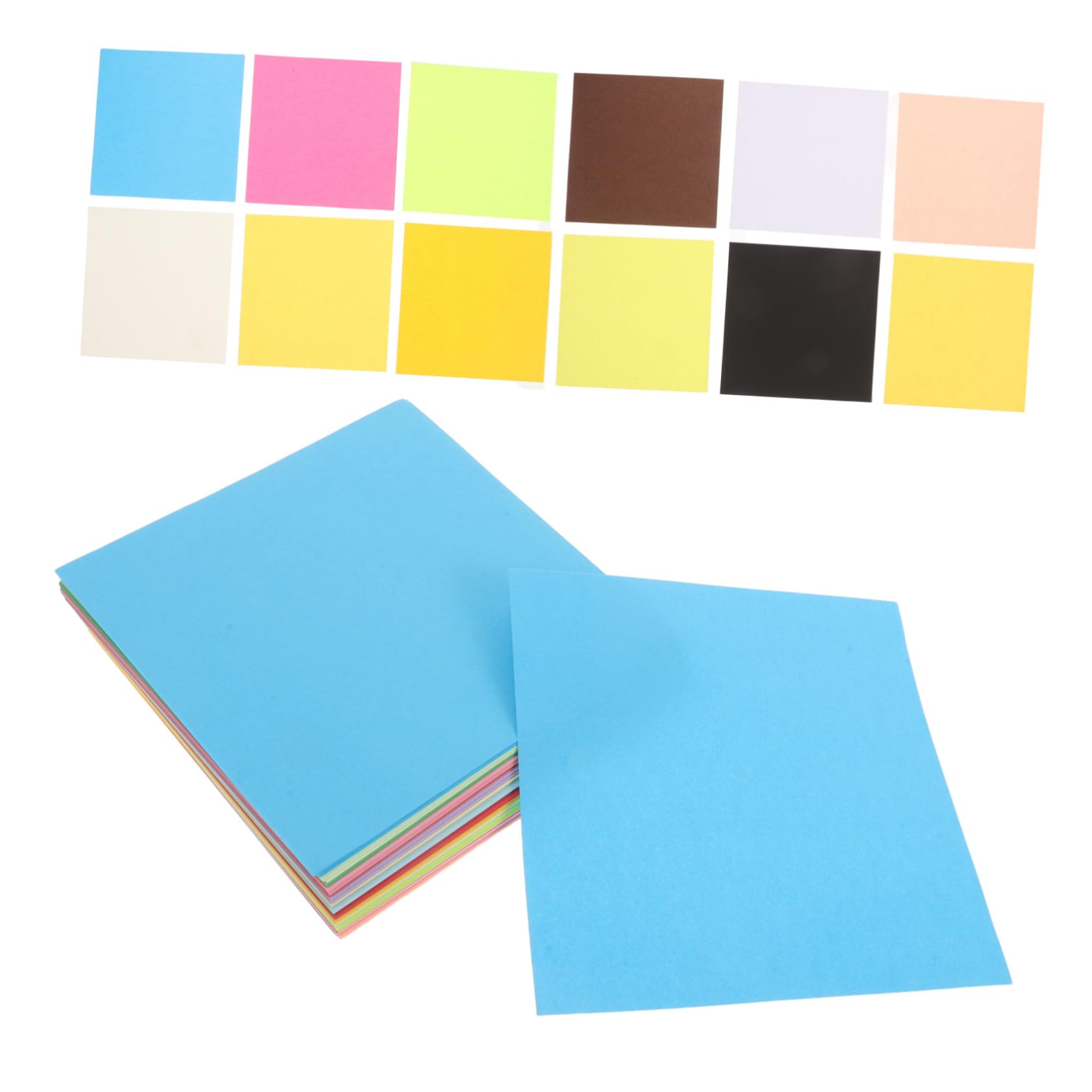 600piezas Papel Origami Colores Cuadrados Doble Cara Manualidades Escolares Familiares