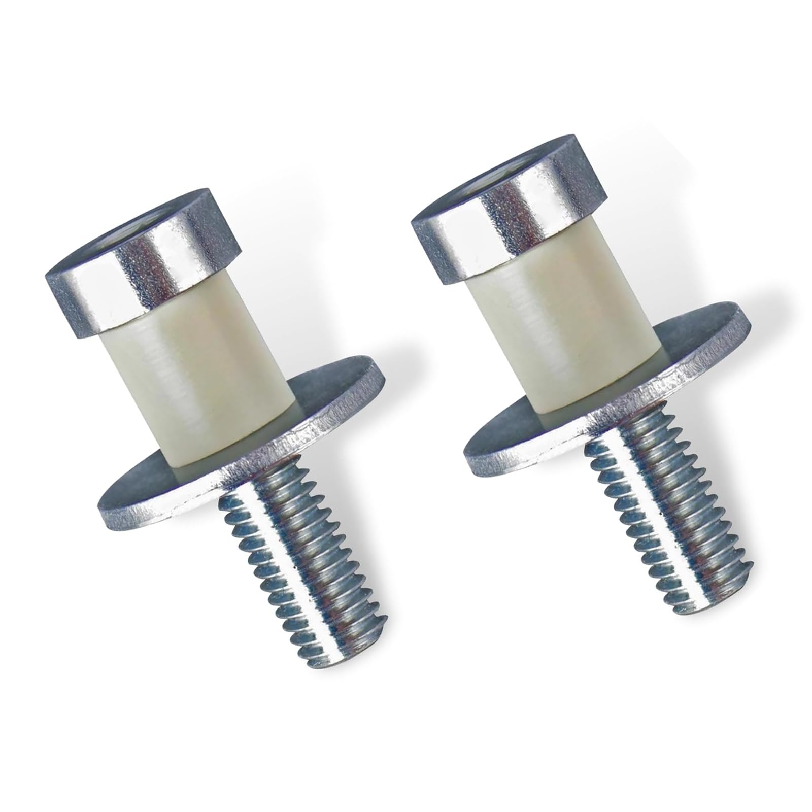 2 PCS Car Door Lock Striker Repair Kit, Rust-Proof Metal Tight Thread Bolt Replacement Parts, Latch Striker Accessories, Universal Fastening Pin for Cars (Silver)
