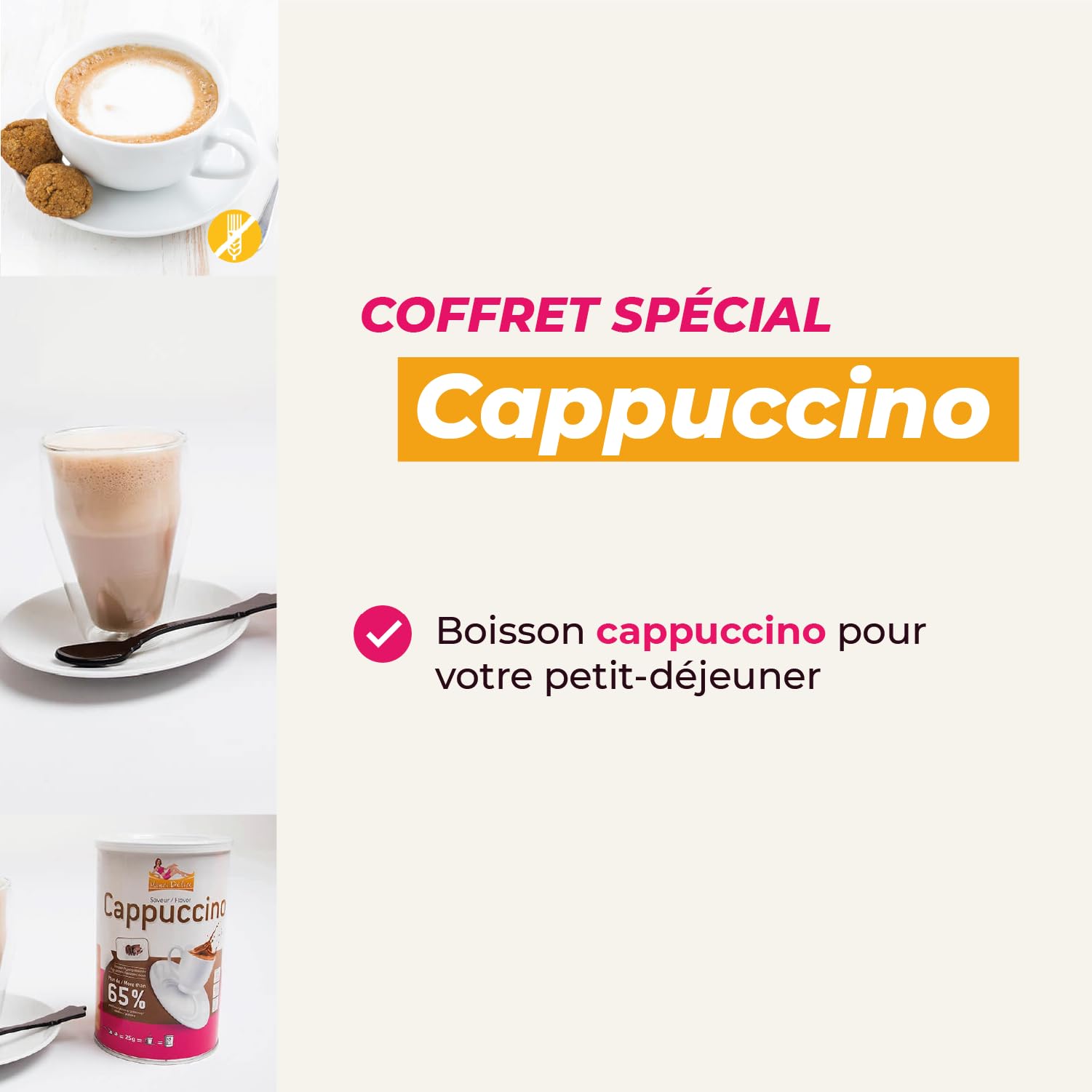 Dieta Dimagrante Iperproteica 28 giorni Colazione Cappuccino Kit 66 prodotti + 1 shaker e 1 guida offerti – perdita di peso ottimizzata in 4 settimane