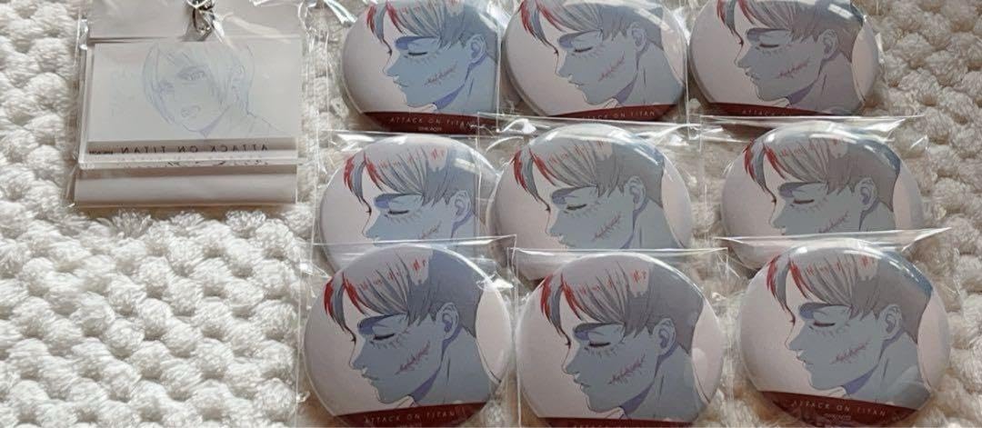 Amazon | 進撃巨人 TSUTAYA MAPPA 原画 エレン 缶バッジ