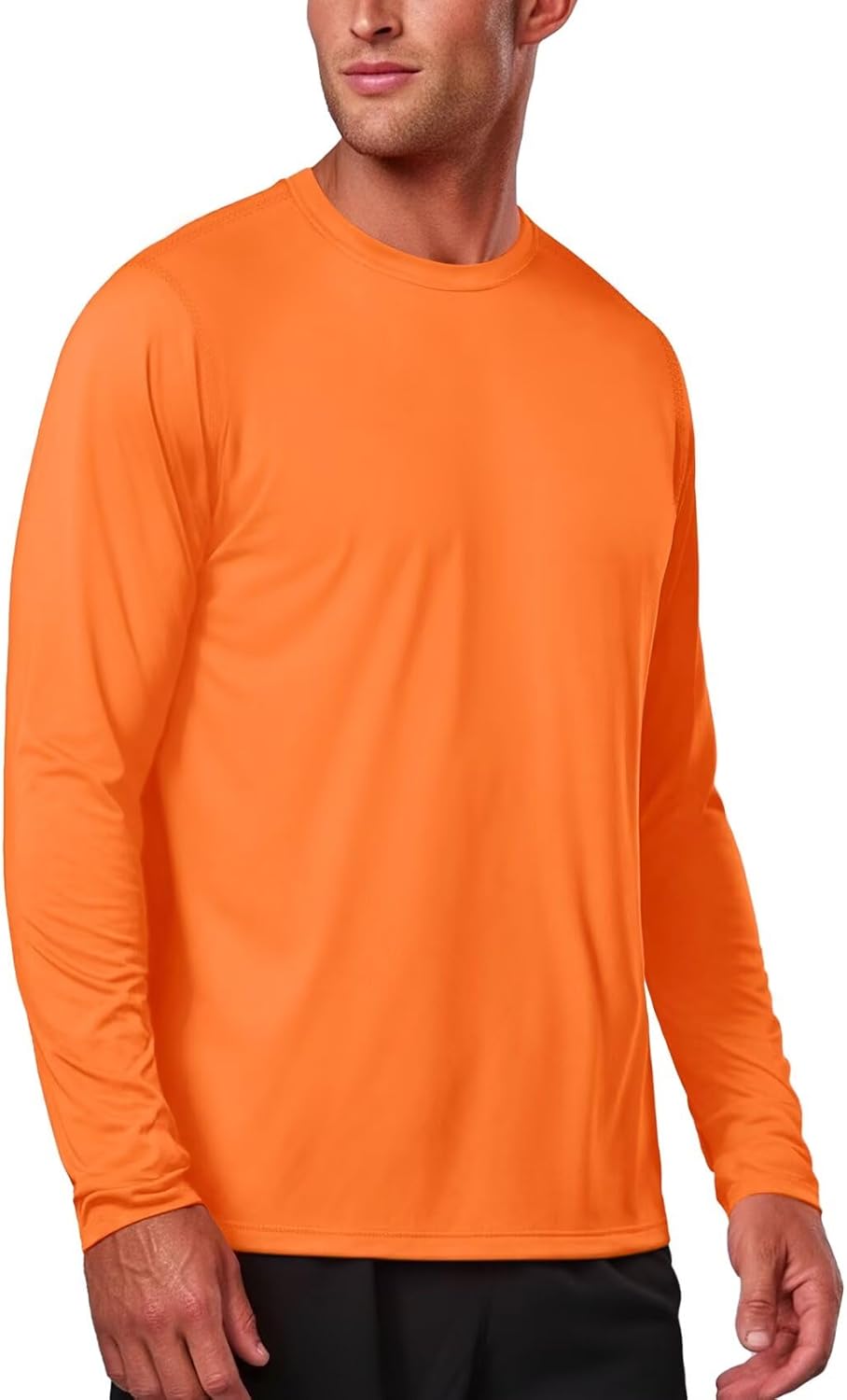 Zengjo Moisture Wicking Athletic Shirts for Men Long Sleeve Workout Running Gym Performance Tee UV/Sun Protection - Image 2