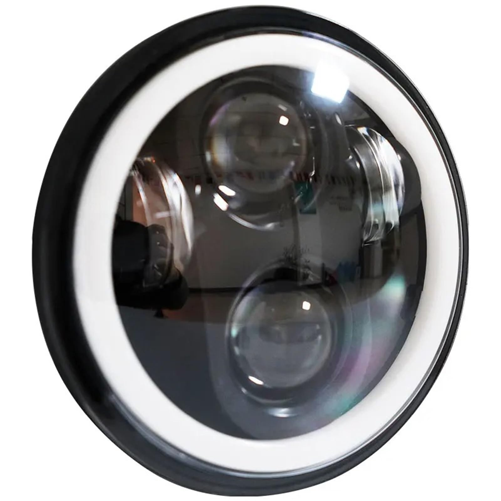 Moto Fari Stradali Spot Light Beam Per Sportster XL1200 XL883 FXD Kit Faro A LED Da 5,75 Pollici E Alloggiamento