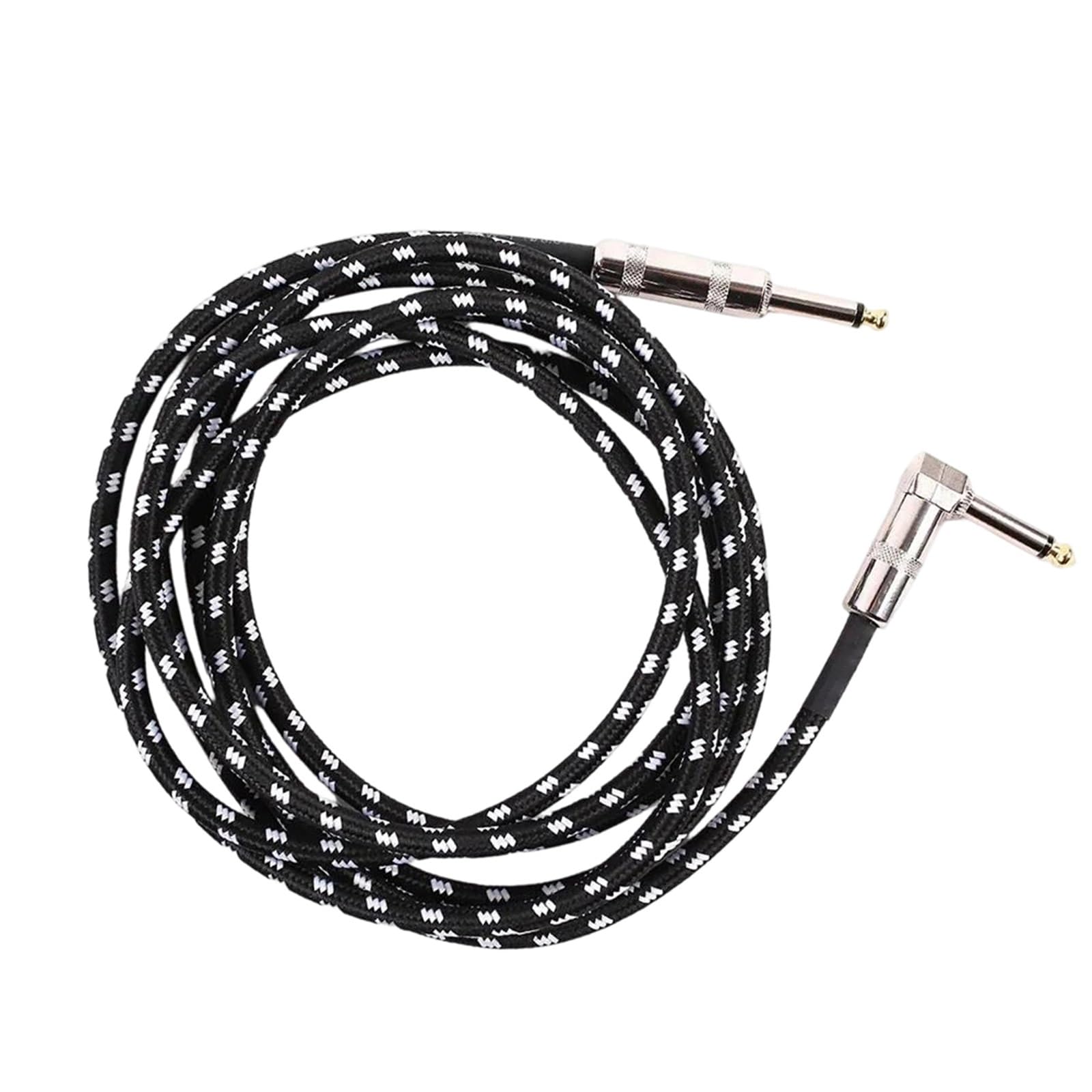 Kabel Gitarowy Mono O Długości 6,35 Mm Wzmocniony Siatką Ze Stopu Cynku Niezawodne Działanie Bez Hałasu