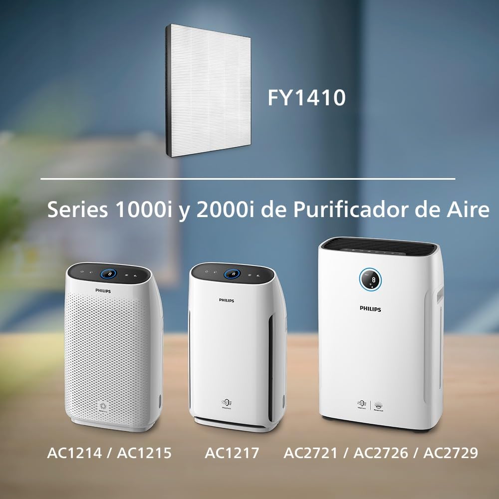 Philips Filtro NanoProtect FY1410/30 para purificador AC1215/10, Acero Inoxidable