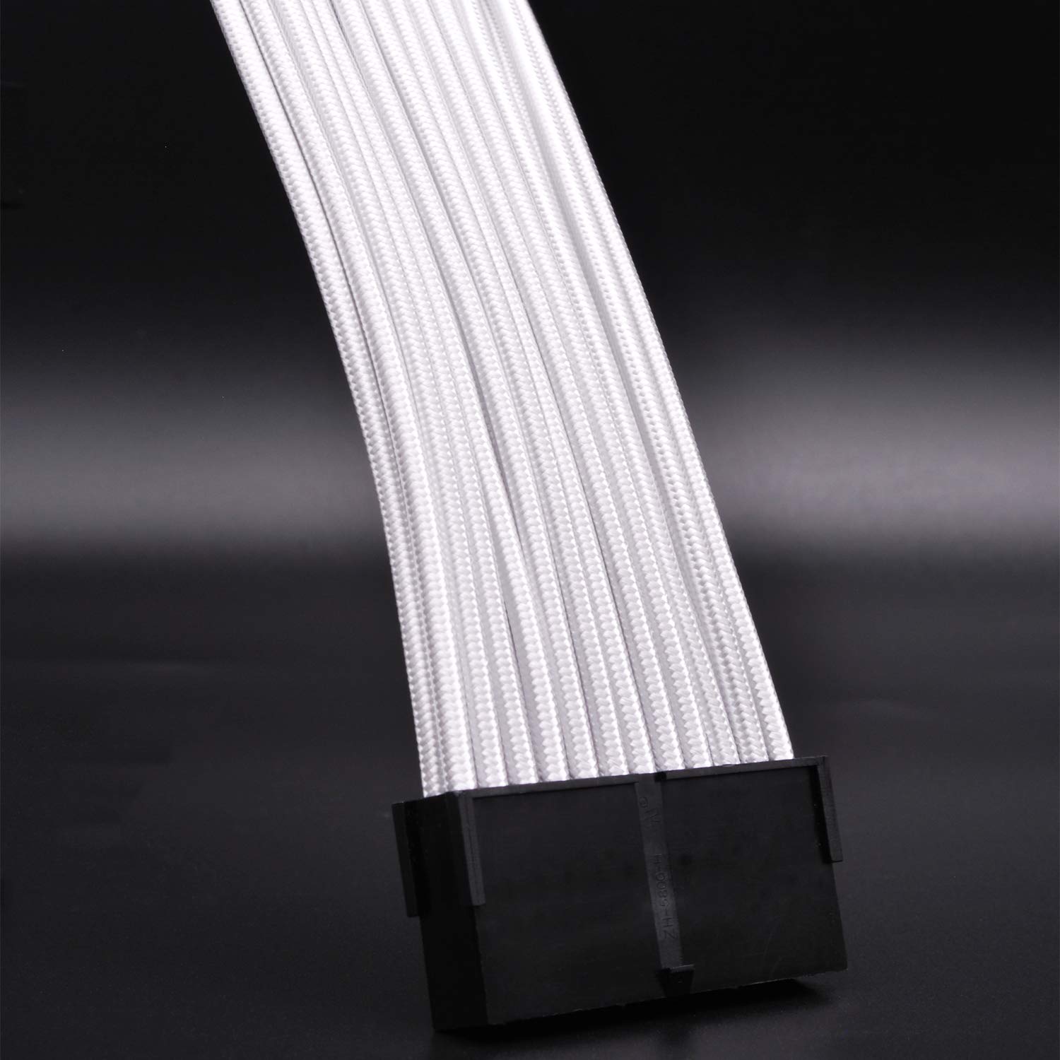 EZDIYFAB White PSU Extension Kit 300mm with RGB Cable Combs 24PIN 6