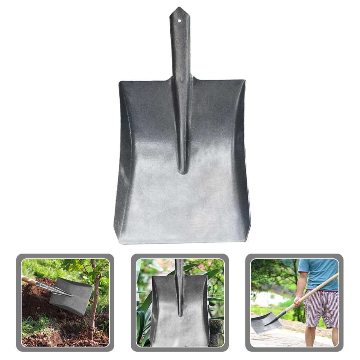 TOYANDONA Robuste Gartenschaufel ohne Stiel aus Stahl Kleiner Handspaten für Gartenarbeit Unkrautstecher und Bodenbearbeitung Vielseitig für Pflanzen Jäten und Umgraben im Hausgarten