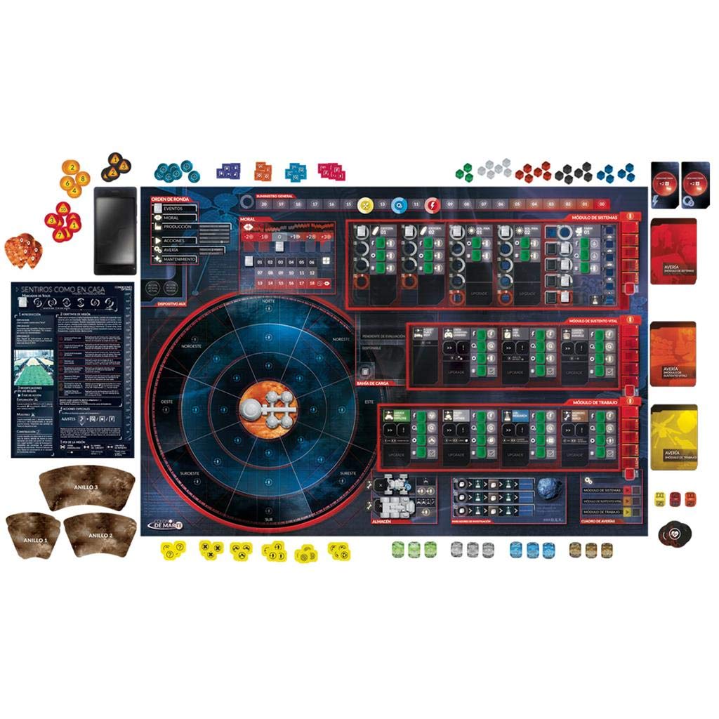 Edge Entertainment Table Set, Color (Colonos de Marte), Red - Image 2