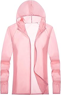 Chubasquero para mujer y hombre, color liso, ligero, de gran tamaño, con capucha, impermeable, a prueba de viento, suelto, para mujer, con manguito raglán, chaqueta de verano