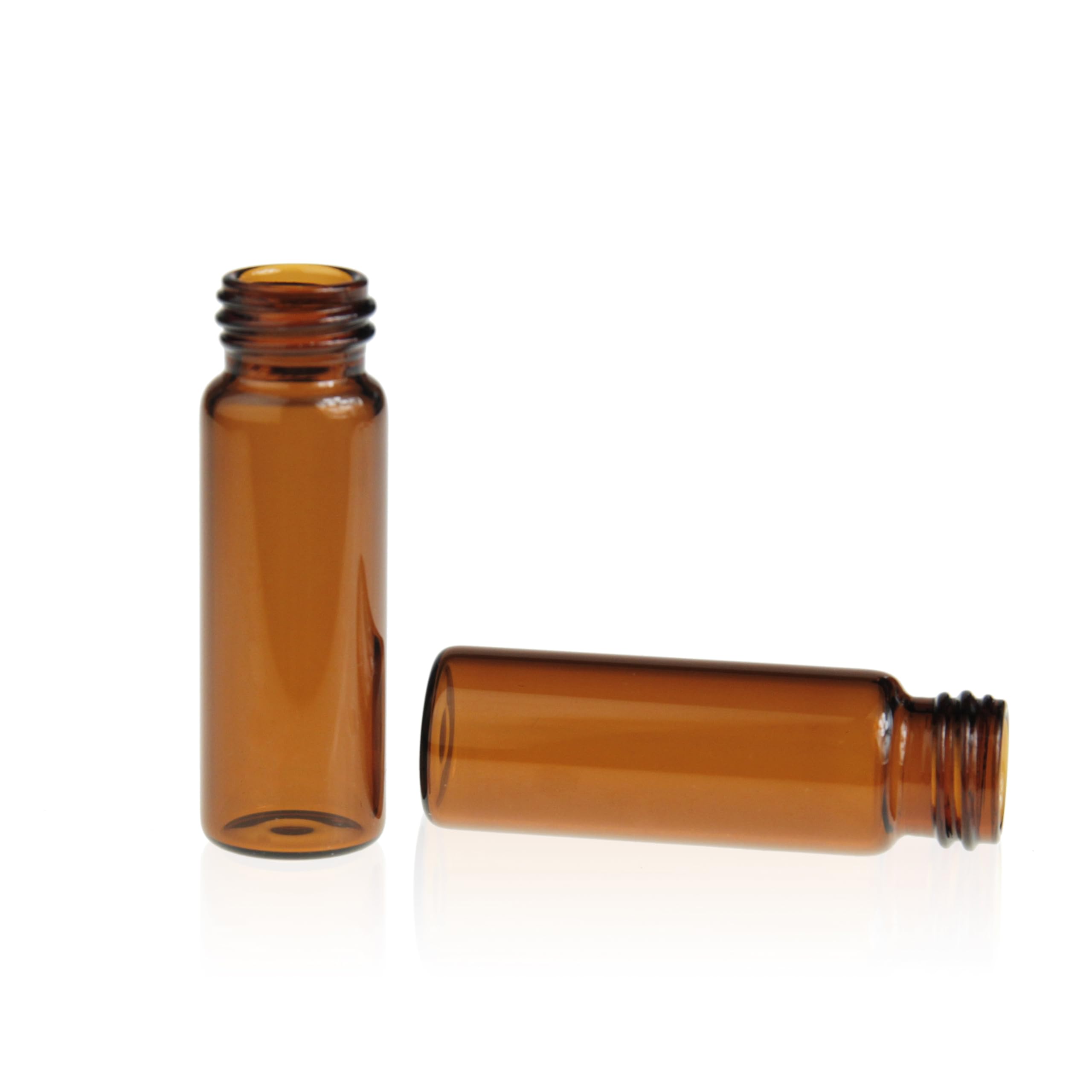 ALWSCI 100 sztuk 4 ml bursztynu próbki szklane buteleczki na próbki 13-425 czarne zamknięte zakrętki PP z czerwonym PTFE/białą wkładką silikonową, pojemnik na próbki, buteleczki laboratoryjne 15 x 45