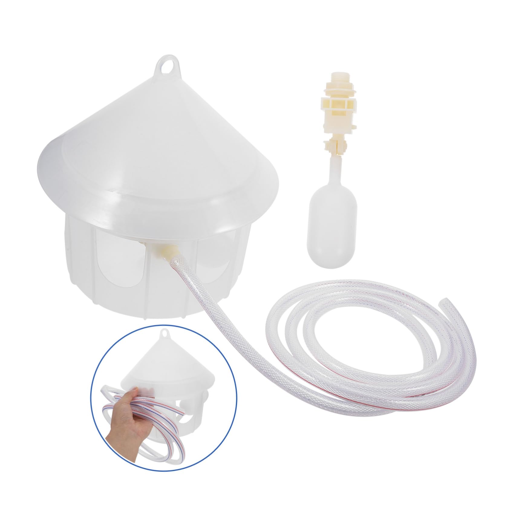 Mipcase Dispenser di Acqua Automatico per Piccioni e Pollame in Plastica, Facile da Pulire e Fissabile alle Gabbie, per Alimentare Uccelli, Quaglie e Altri Volatili
