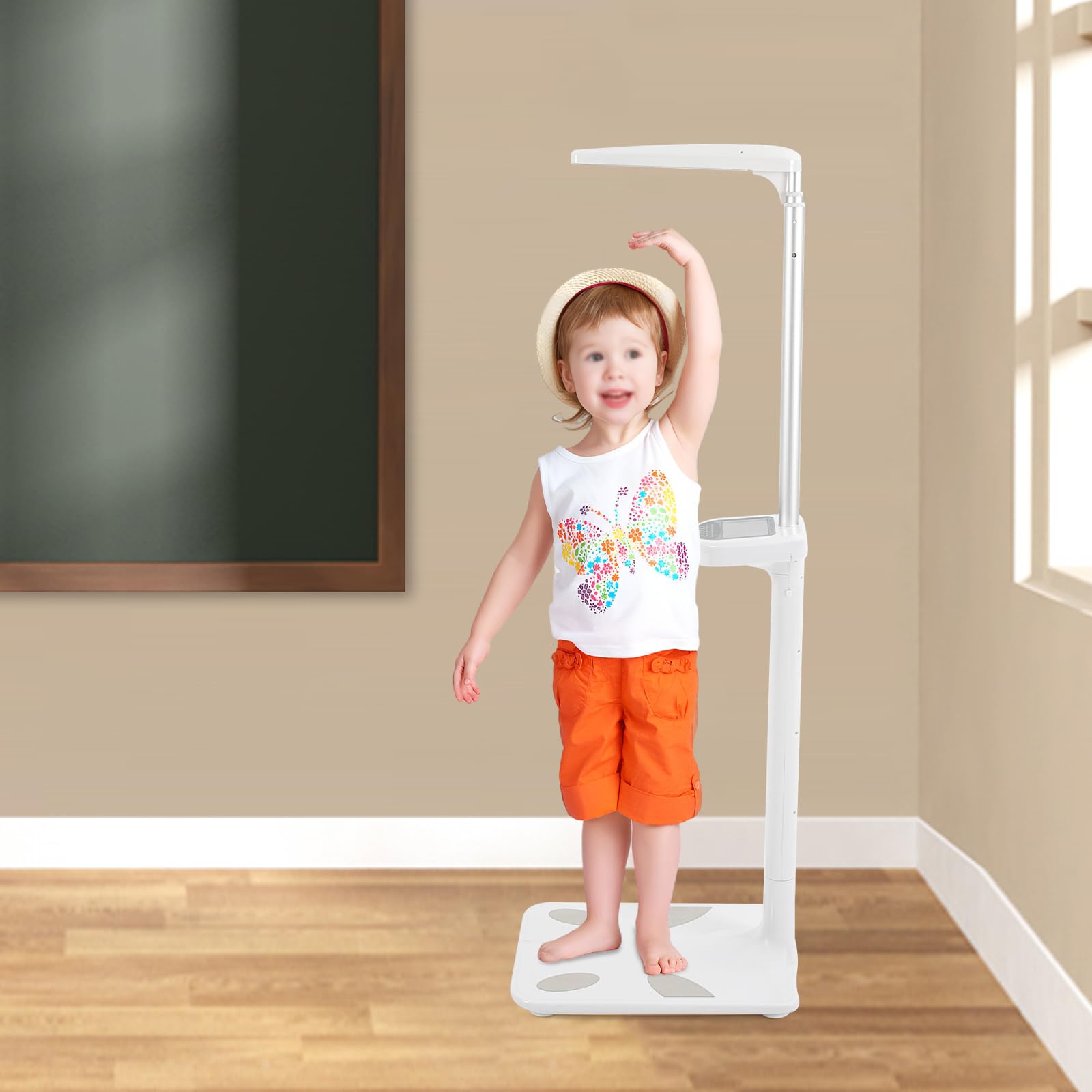 Professional Digital Physicians Scale, BMI Body Fat Measurement Device, 440lbs/200kg 80-195CM Height and Weight Scale, Digital Medical Scale, Multifunctional Medical Measurement Scale