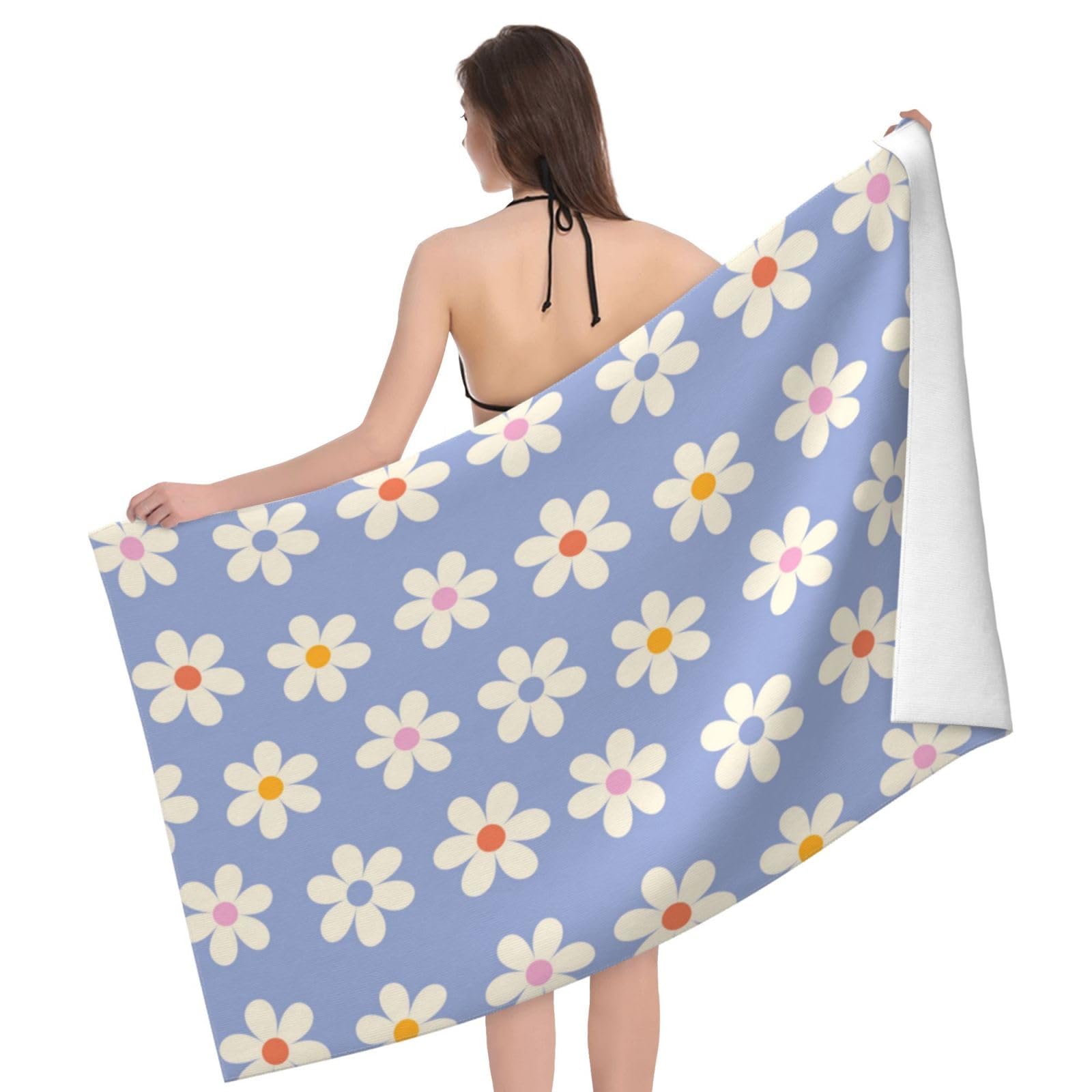 Amazon.co.jp: カラフルなデイジービーチタオル – 速乾性吸収性