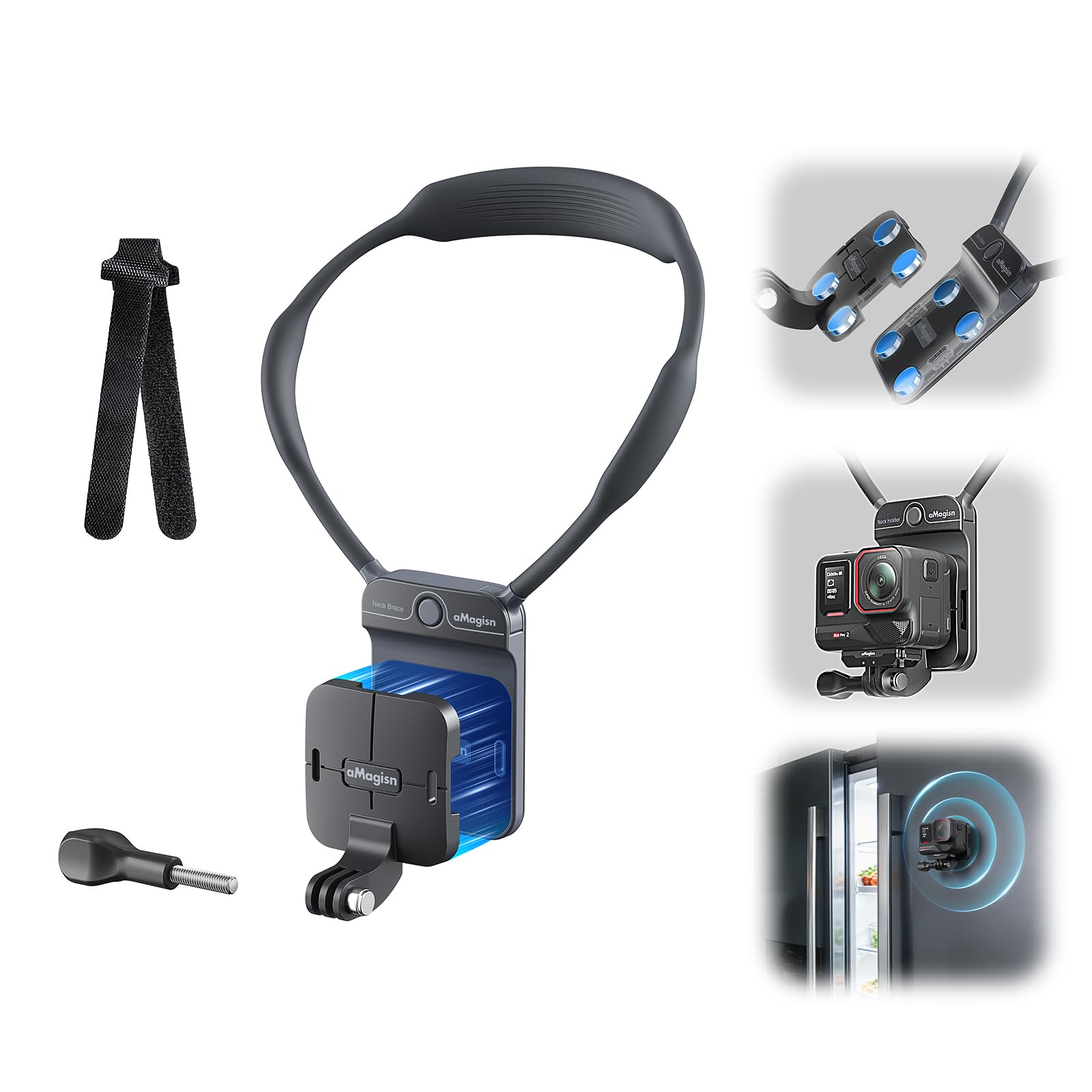 Photo 1 of aMagisn Magnetic POV Neck Mount for Action Cameras