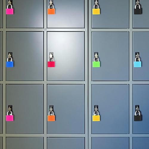 Miniatura 6 de 24 cerraduras pequeñas multicolor para equipaje con llaves, mini cerradura de casillero, cerraduras de metal para maleta, candado con llave de cobre