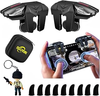PUBG Mobile Triggers 13 in 1 Combo, 4 Gaming Triggers Mobile Phone Game Controller for PUBG/Knives Out/Call of Duty/Rules ...