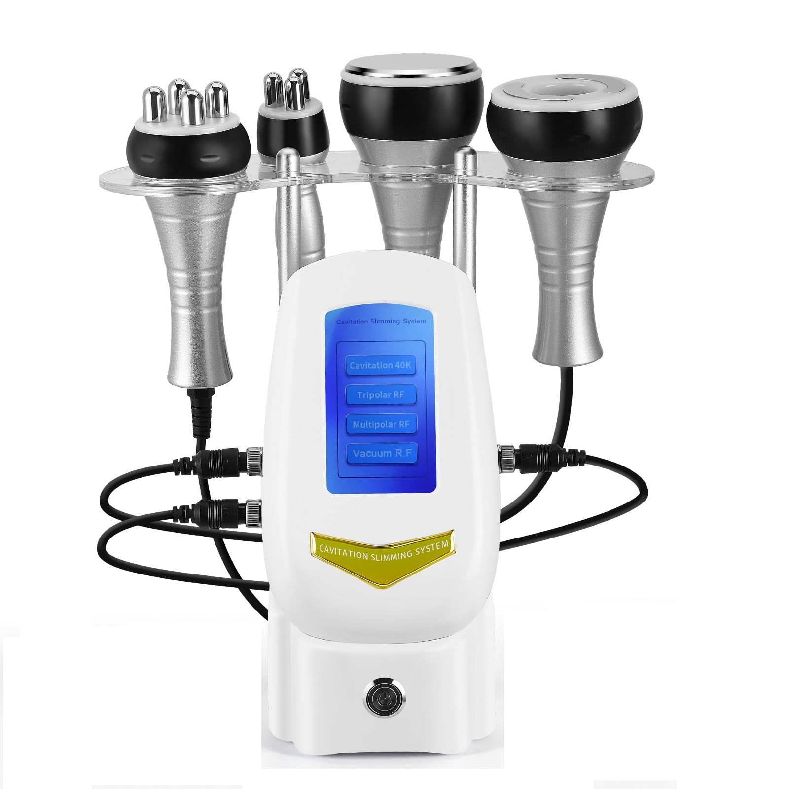 40K Máquina de Cavitación, Dispositivo 4 en 1 para Adelgazamiento, Radiofrecuencia, Cuidado de la Piel, Moldeador Corporal y Tratamiento Facial para Rostro, Abdomen, Glúteos y Muslos