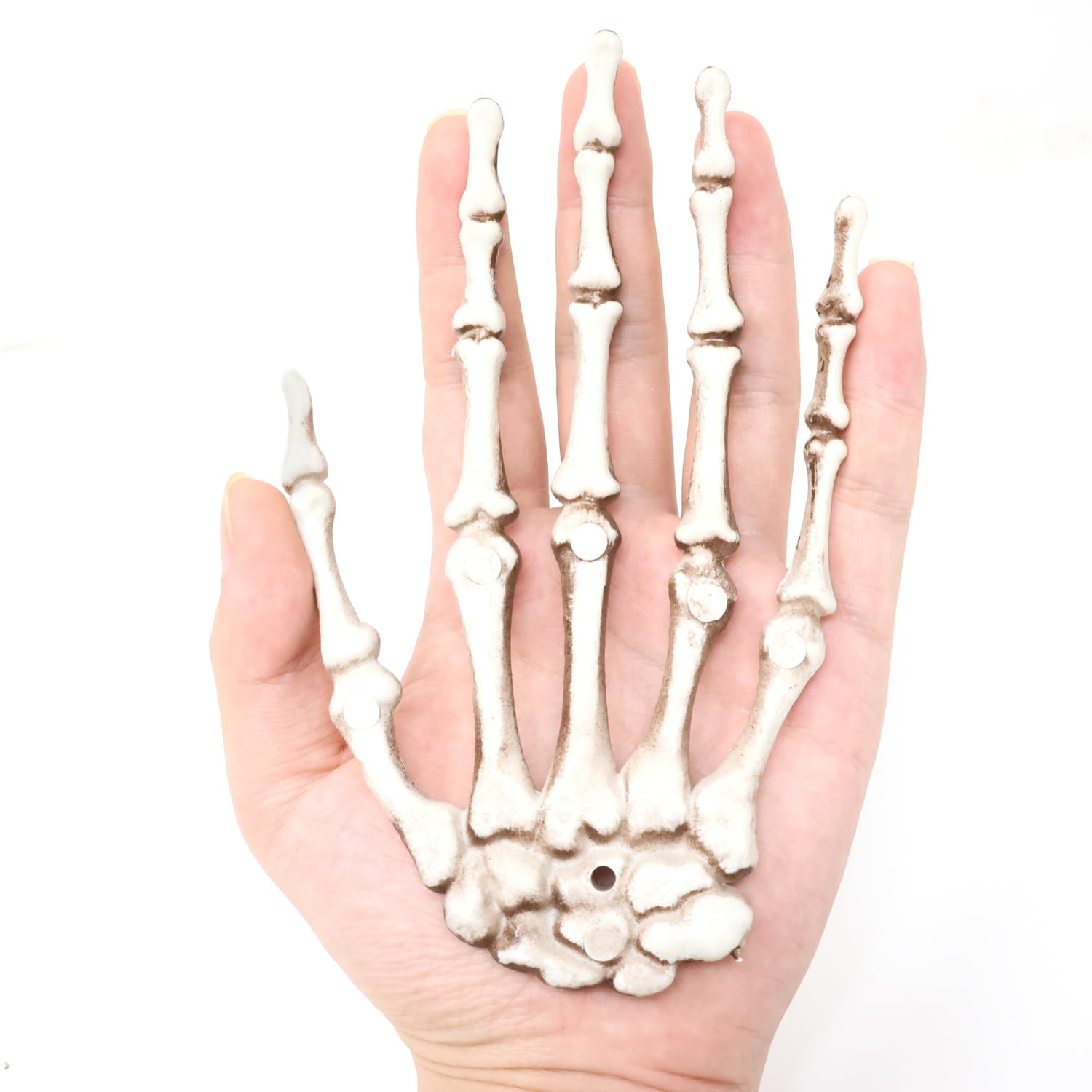 6 Paar Halloween-Skeletthände – Gruselig Realistisch, Aus Kunststoff, Für Deko & Cosplay