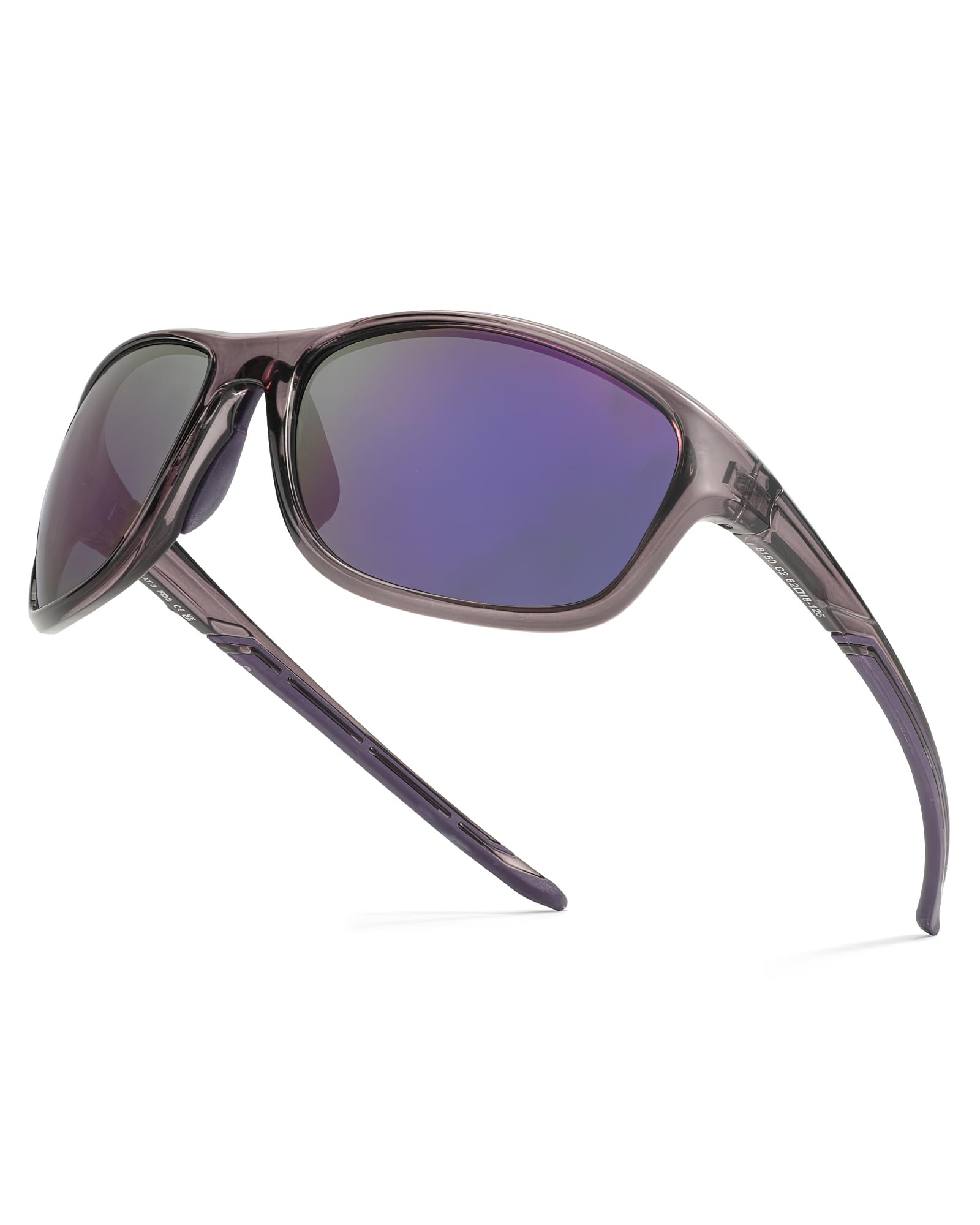 Myiaur Sport Sonnenbrillen Damen Polarisiert - Unzerbrechlich Frame Lightweight UV400 Schutz Radfahren Shades für Laufen, Angeln