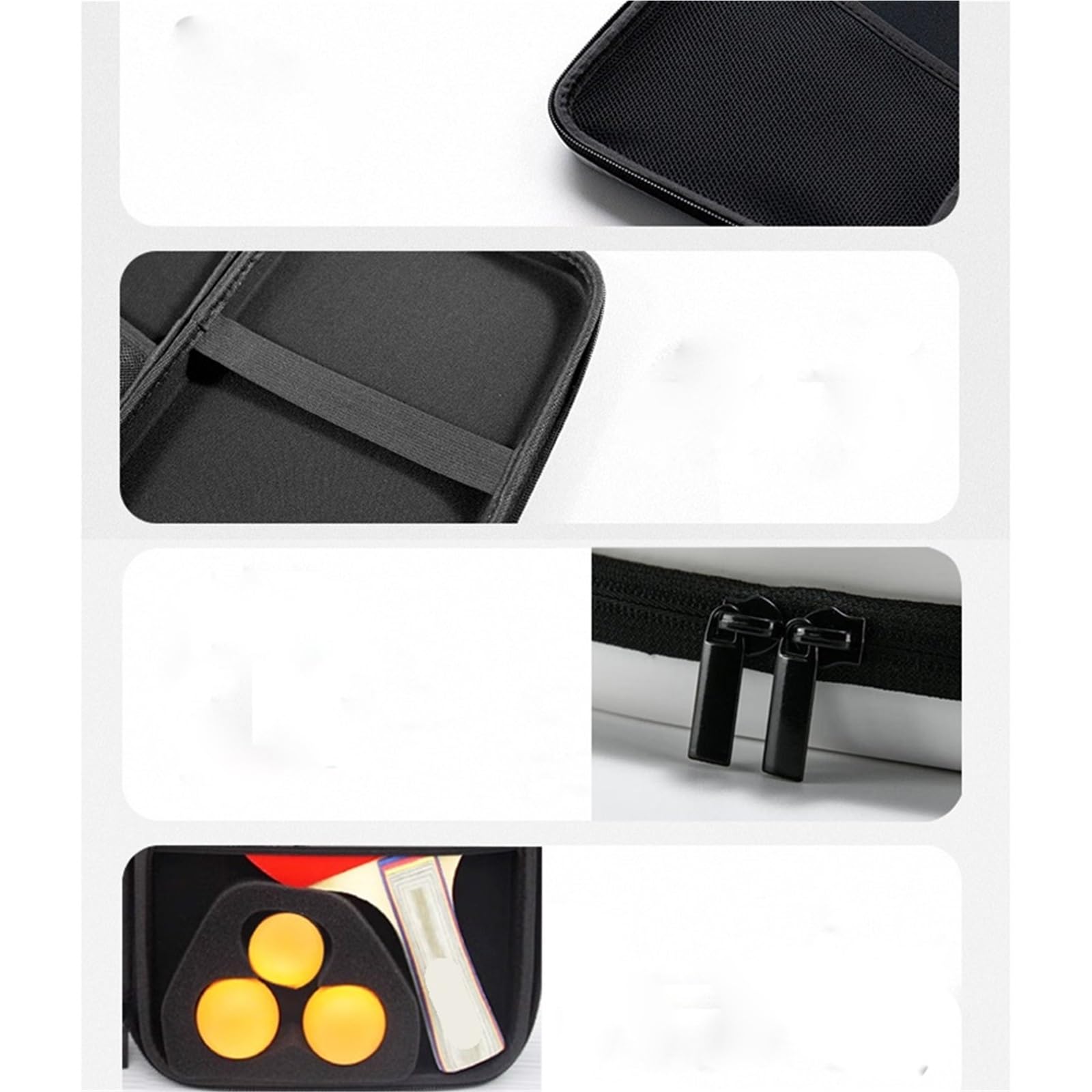 Custodia rigida for protezione e conservazione dell'attrezzatura for racchetta da ping pong quadrata for club sportivo da ping pong Per Ping Pong
