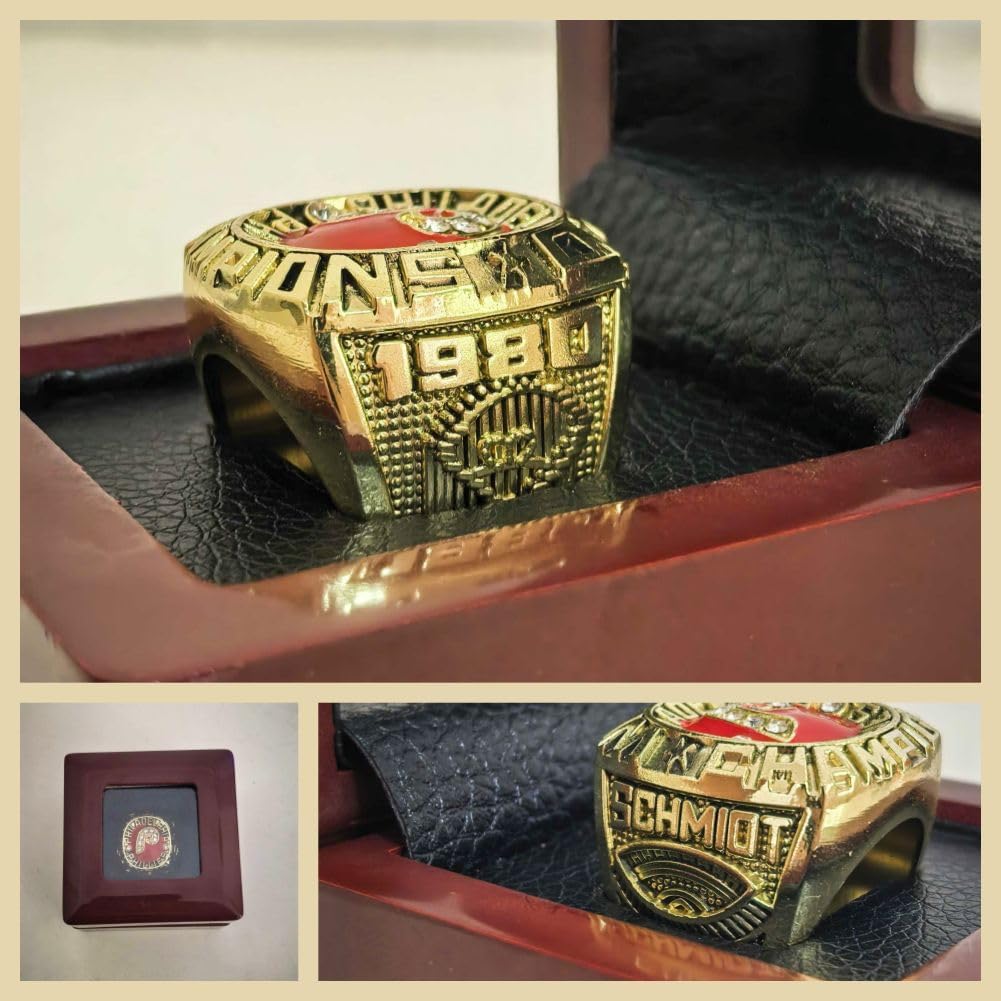 CLASSIC SERIES PhillyCity 1980 CHAMPIONSHIP RING #Rarity Luxury Commemorative Sports Fan Detail Gift - Glory Collect Various Festivals Occasions with Sandalwood Box