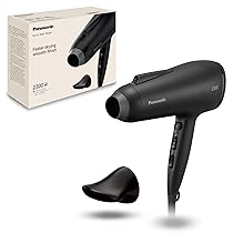 Panasonic EH-NE85-K825 Asciugacapelli agli Ioni Serie Fast Dry con Diffusore, Beccucci Air Boost e Concentratore, Modalità Protezione dal Calore, Tecnologia agli Ioni, 2300W, Filtro Easy-Clean, Nero