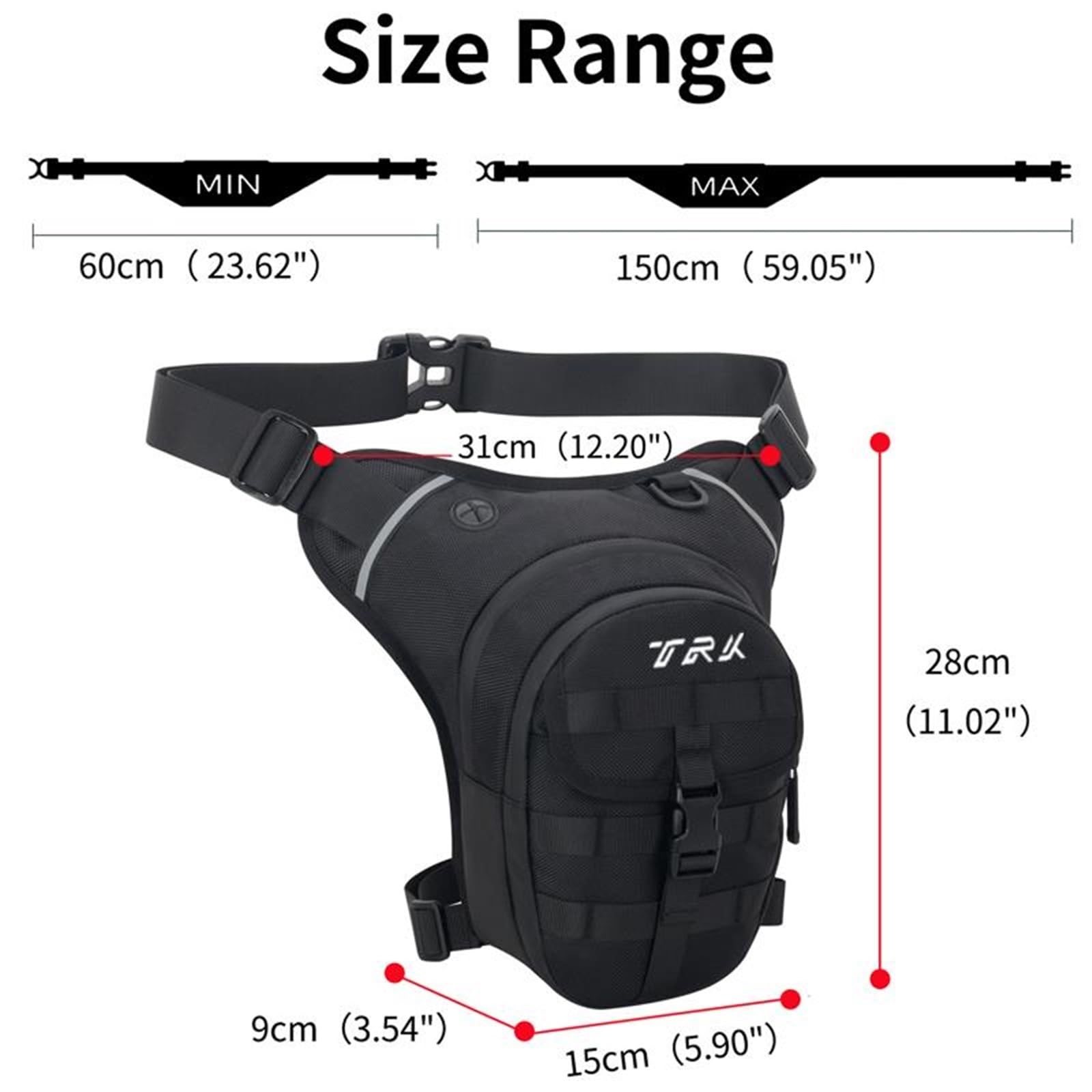 Per Benelli TRK 502X 502 X Leoncino 500 BJ500 Moto Borsa Da Gamba All'aperto Uomo Marsupio Impermeabile